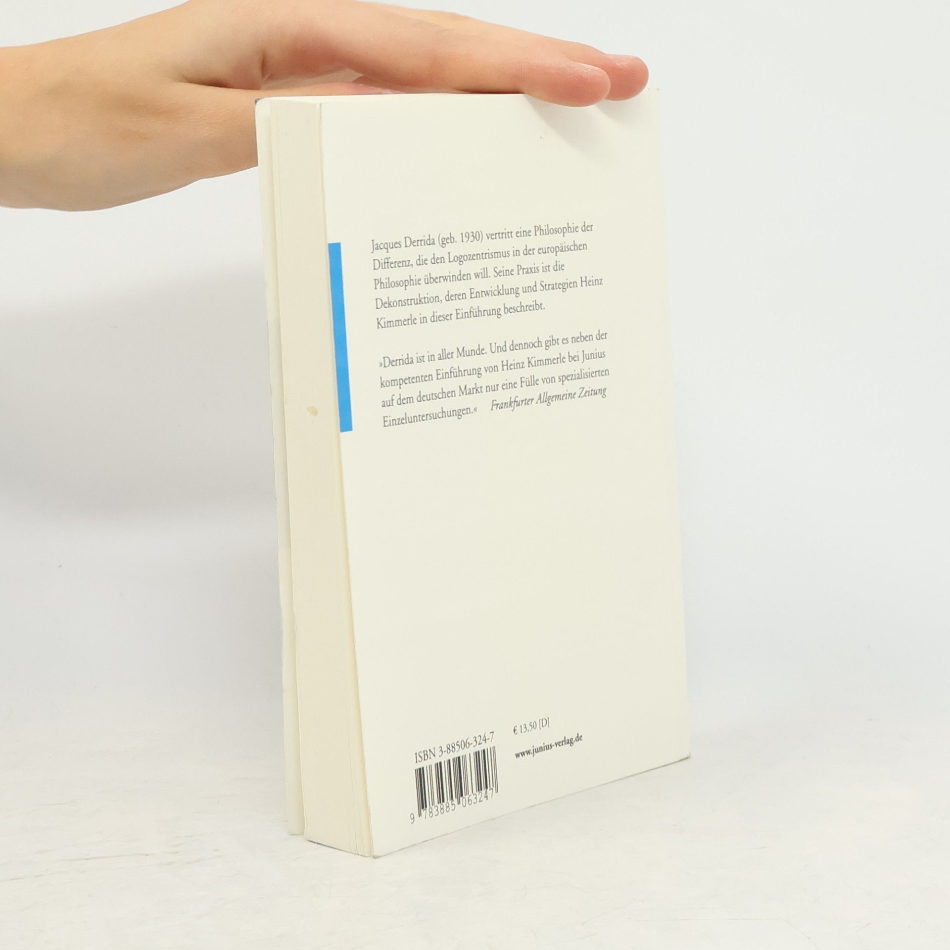 Heinz Kimmerle Jacques Derrida zur Einführung