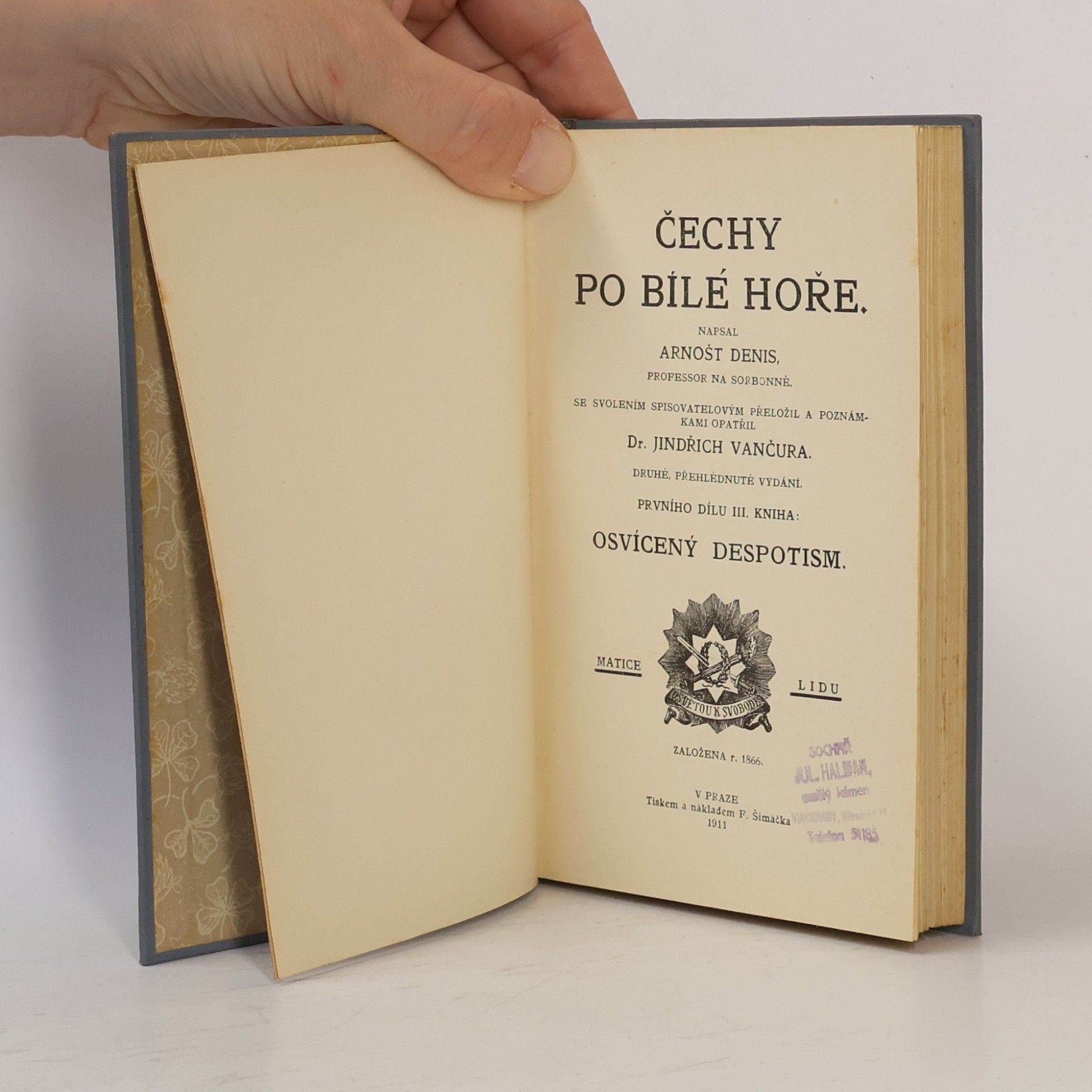 Arnošt Denis Čechy po Bílé hoře I./3