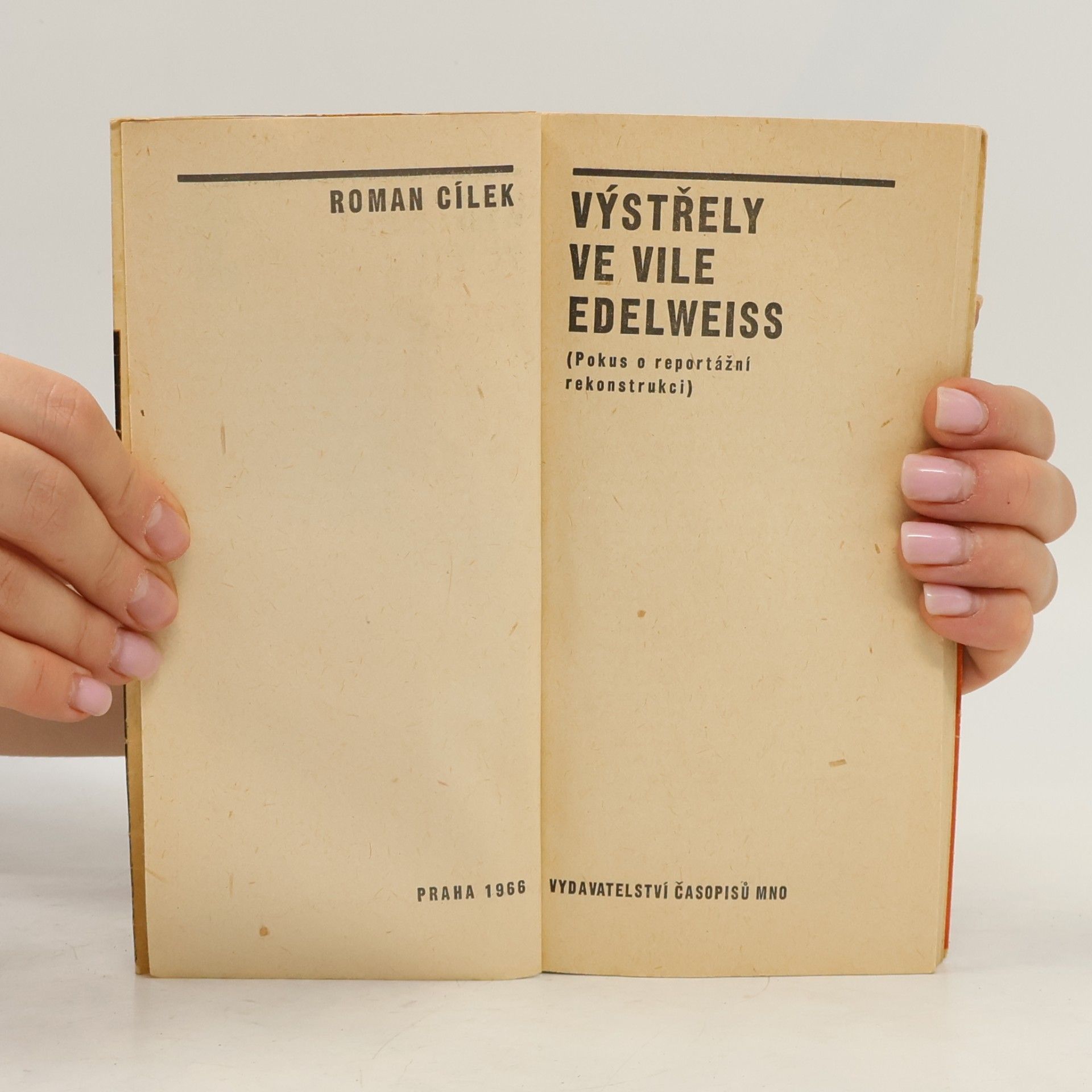 Roman Cílek Výstřely ve vile Edelweiss