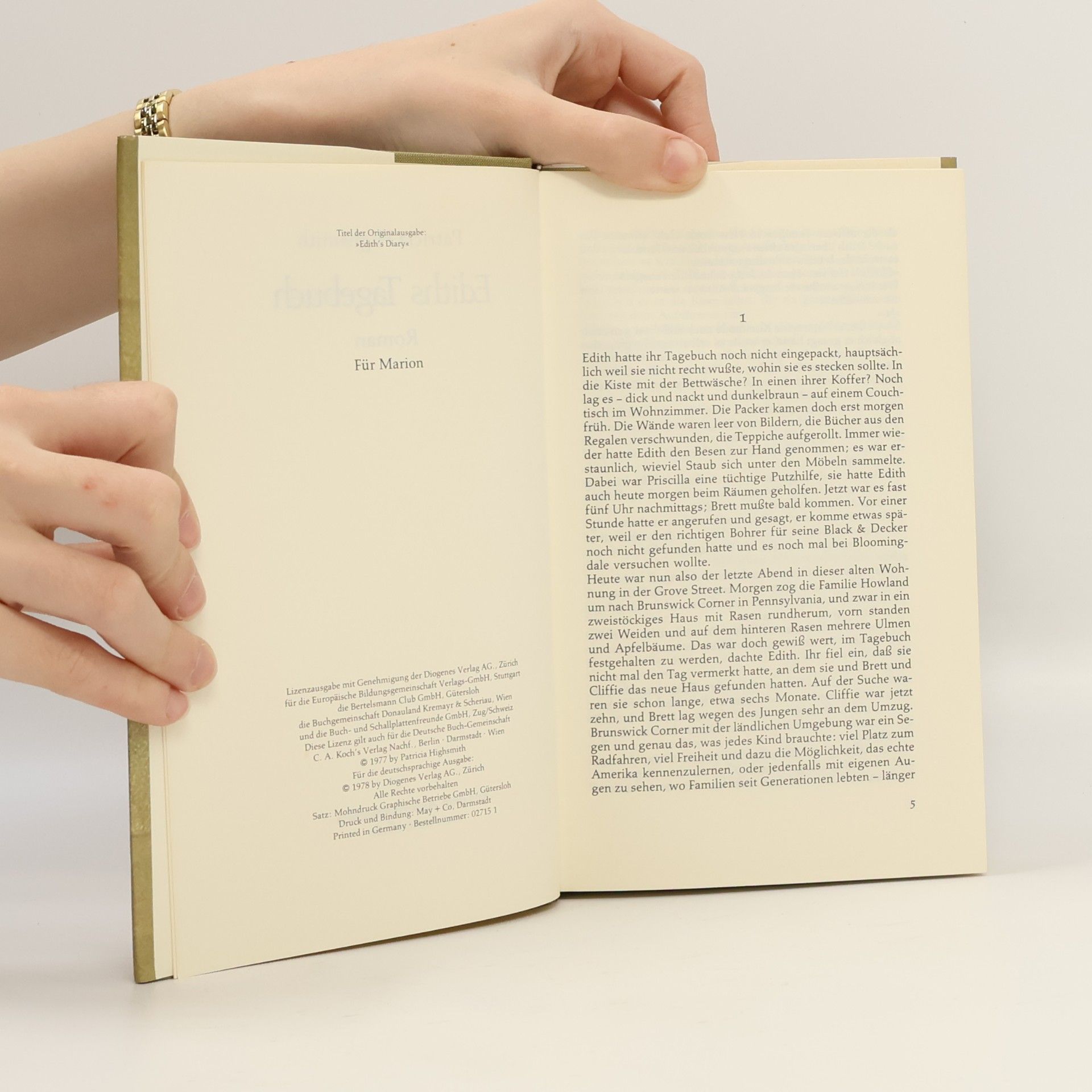 Patricia Highsmith Ediths Tagebuch
