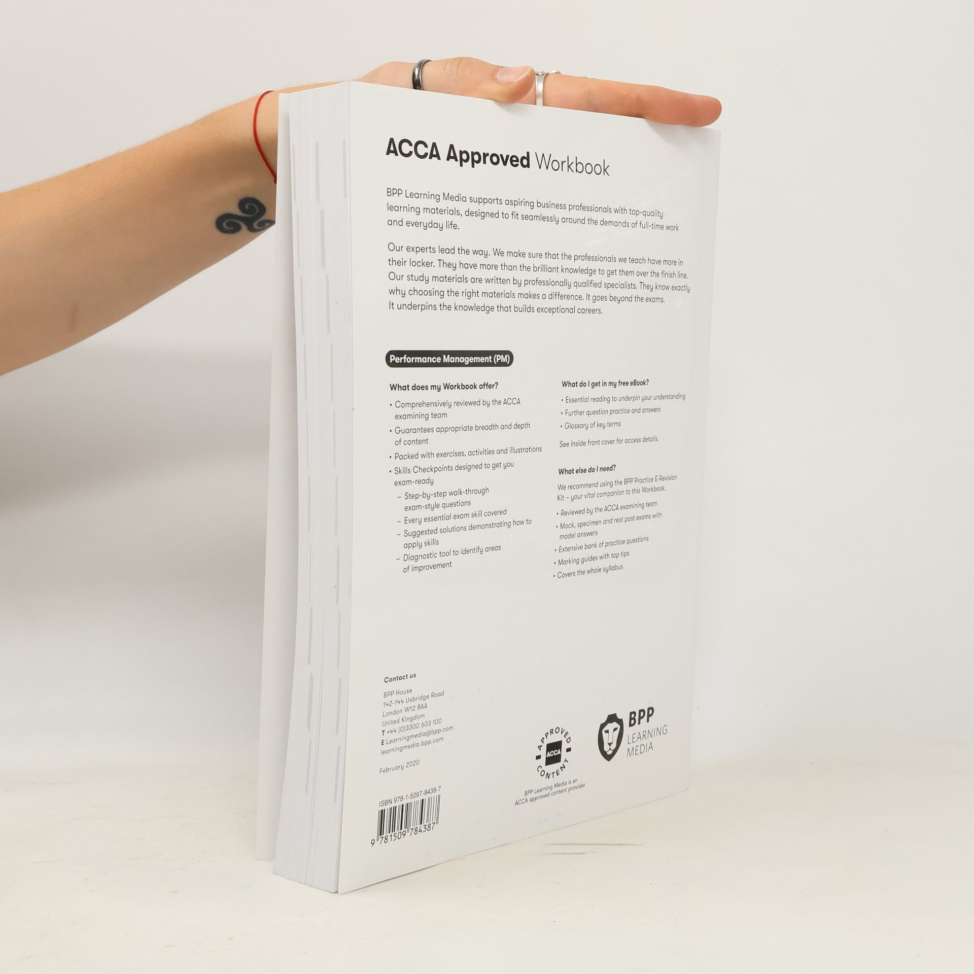 BPP Learning Media ACCA Performance Management (PM) Workbook