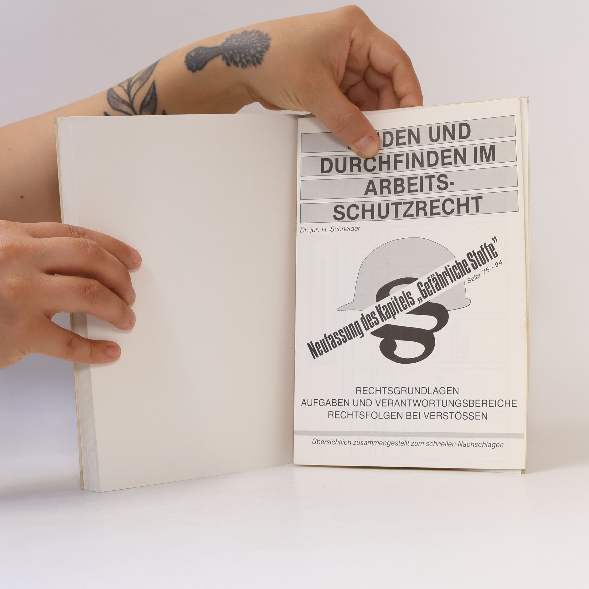 H. Schneider Finden und Durchfinden im Arbeitsschutzrecht