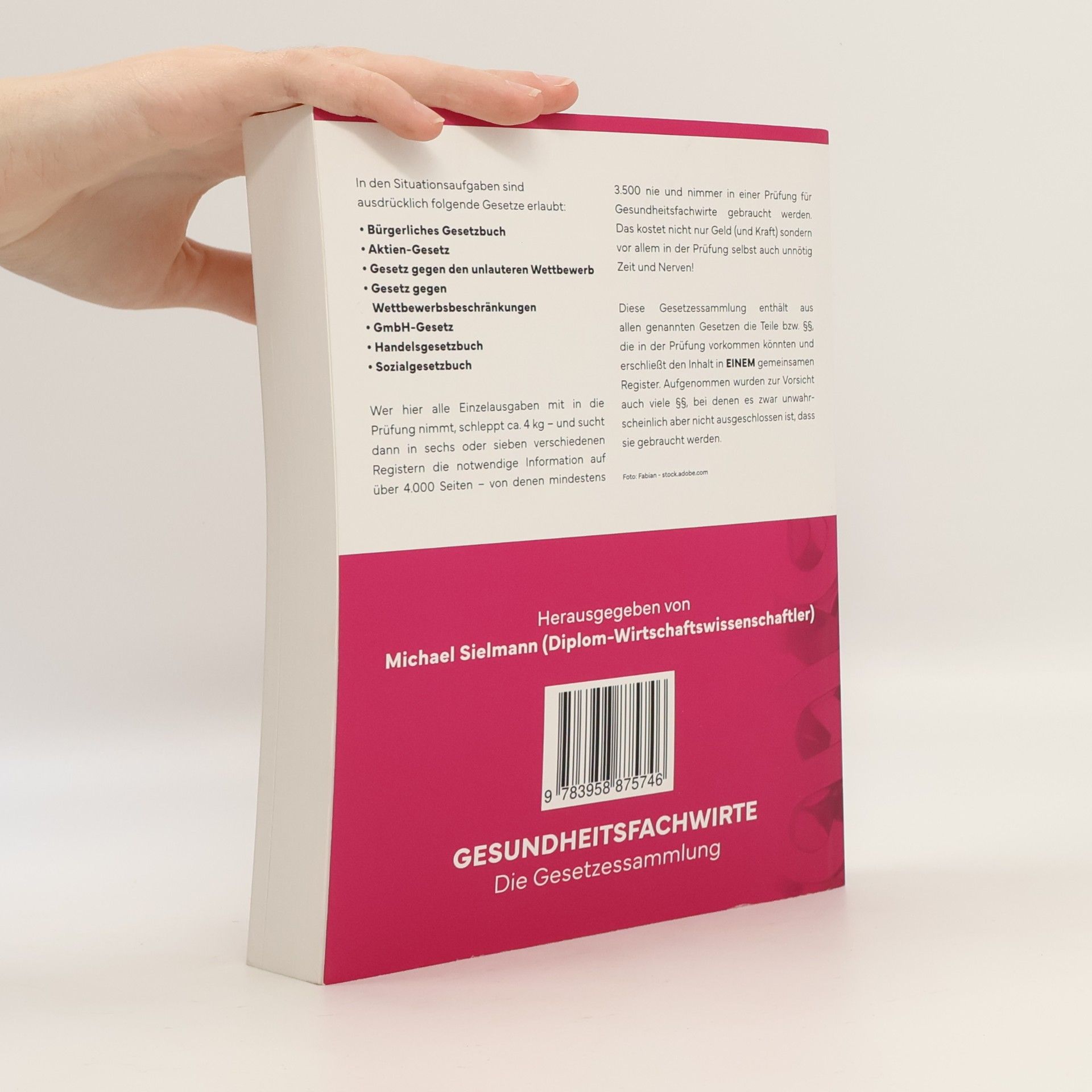 Michael Sielmann Gesundheitsfachwirte: Die Gesetzessammlung