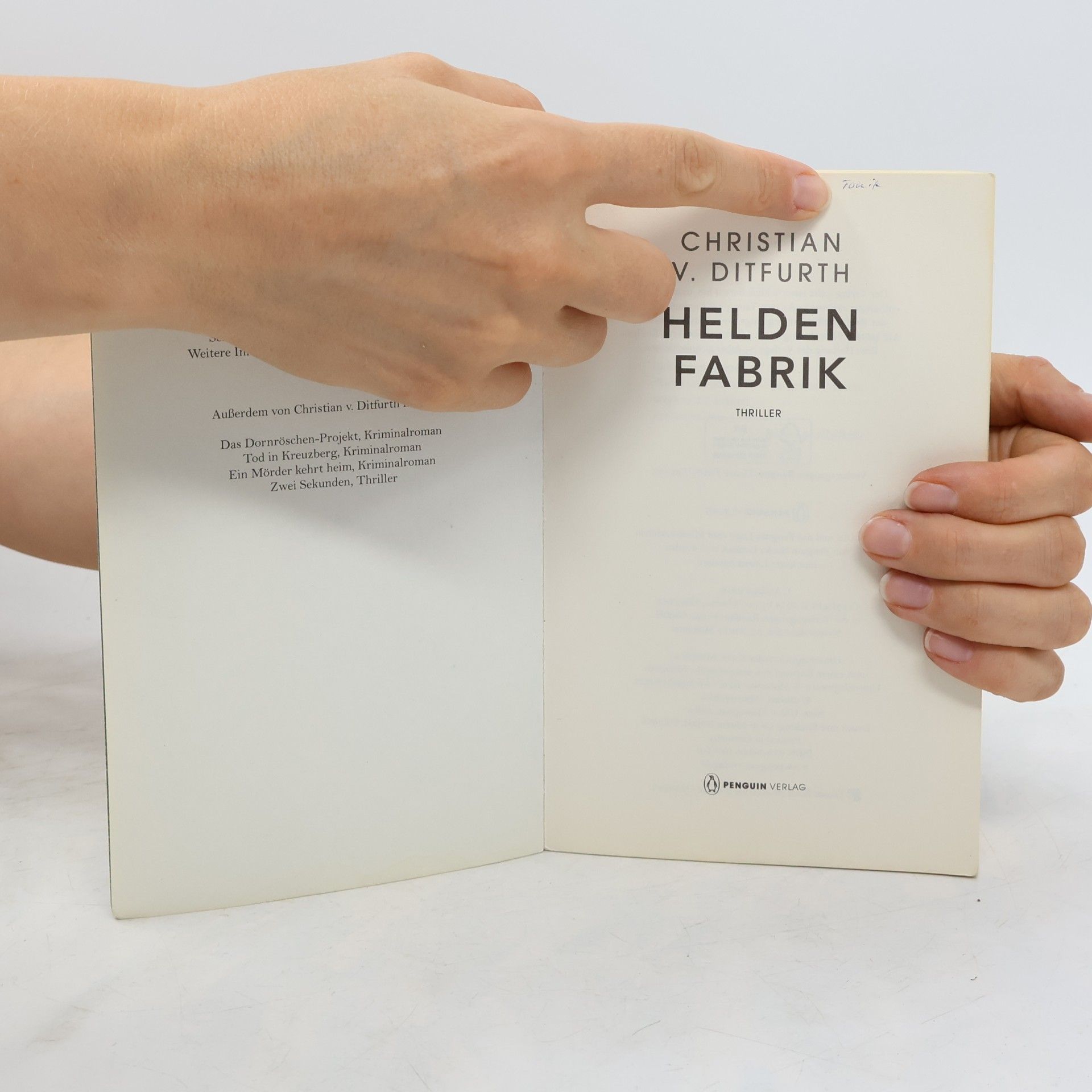 Christian v. Ditfurth Heldenfabrik