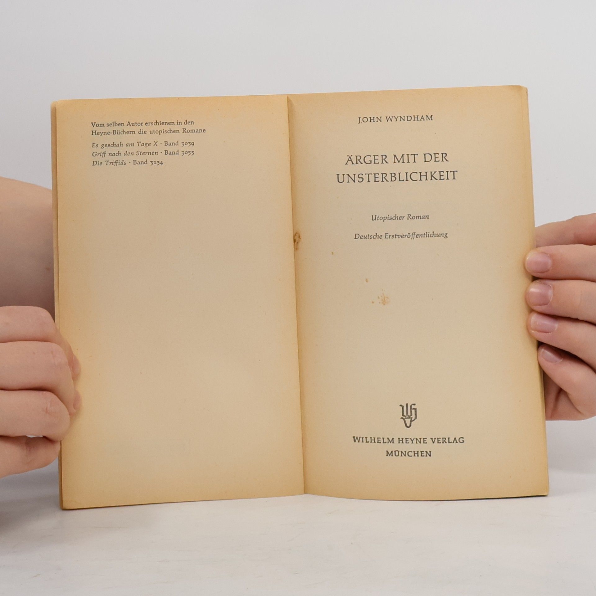 John Wyndham Ärger mit der Unsterblichkeit