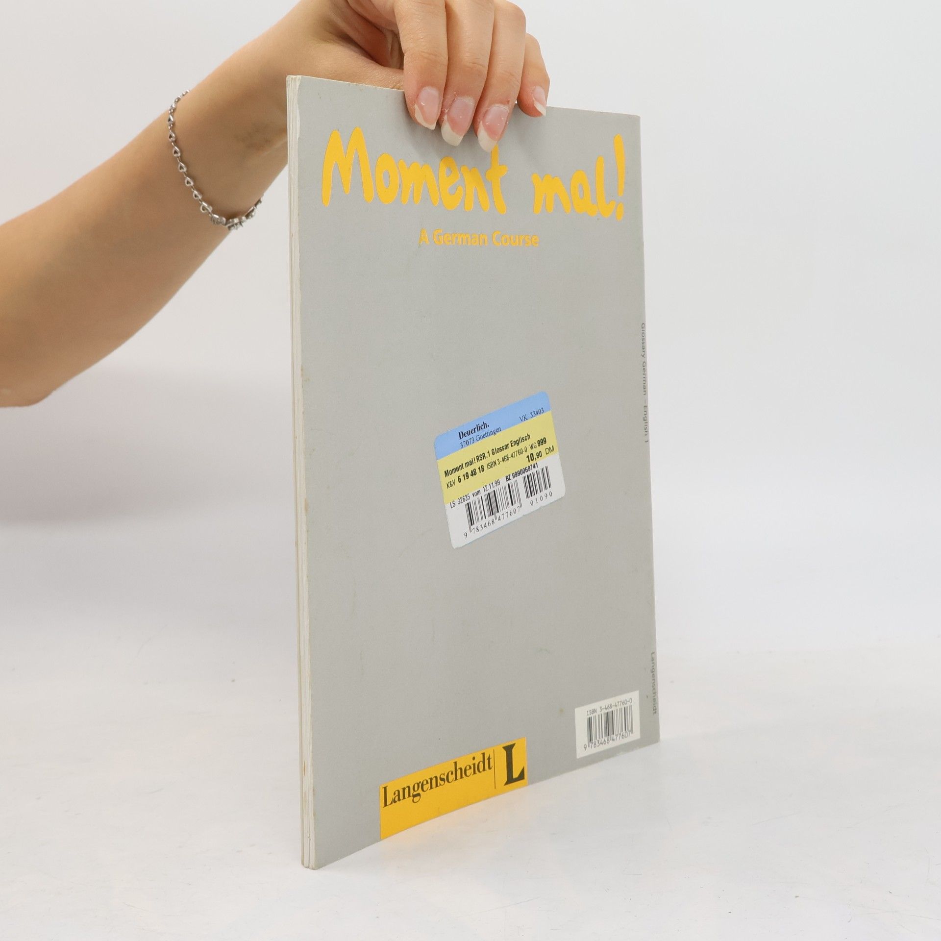Paul Rusch Moment mal! Lehrwerk für Deutsch als Fremdsprache: Glossary German-English