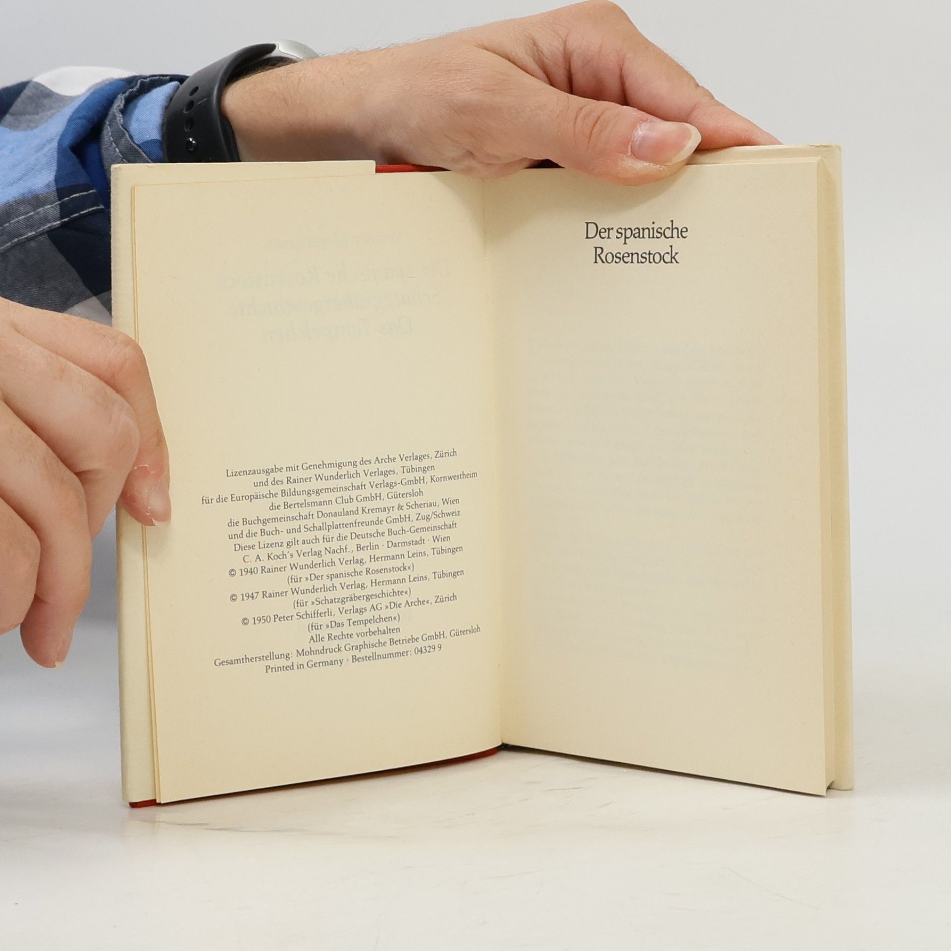Werner Bergengruen Der spanische Rosenstock