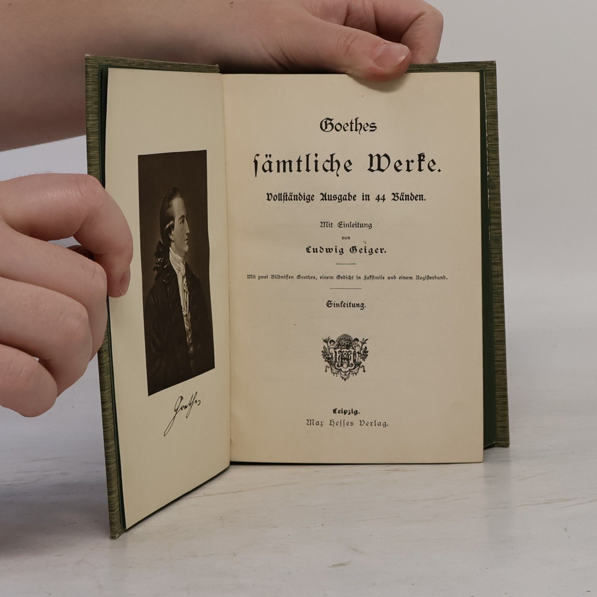 Johann Wolfgang von Goethe Goethes sämtliche Werke. Einleitung