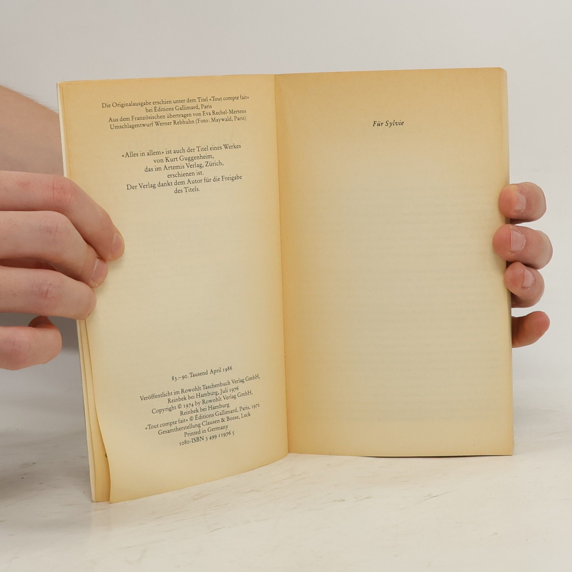 Simone de Beauvoir Alles in allem