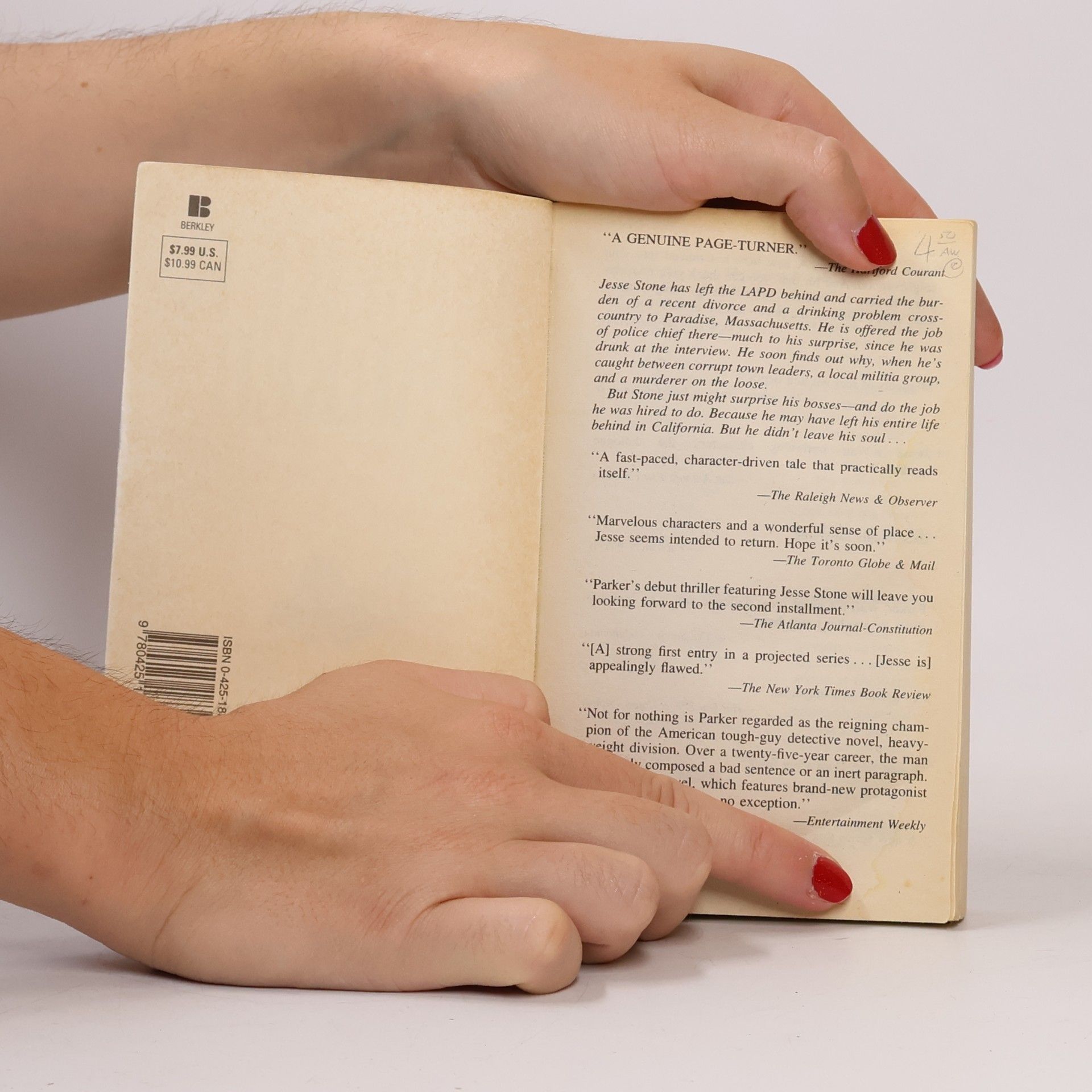 Robert B. Parker Night Passage. Das dunkle Paradies, englische Ausgabe