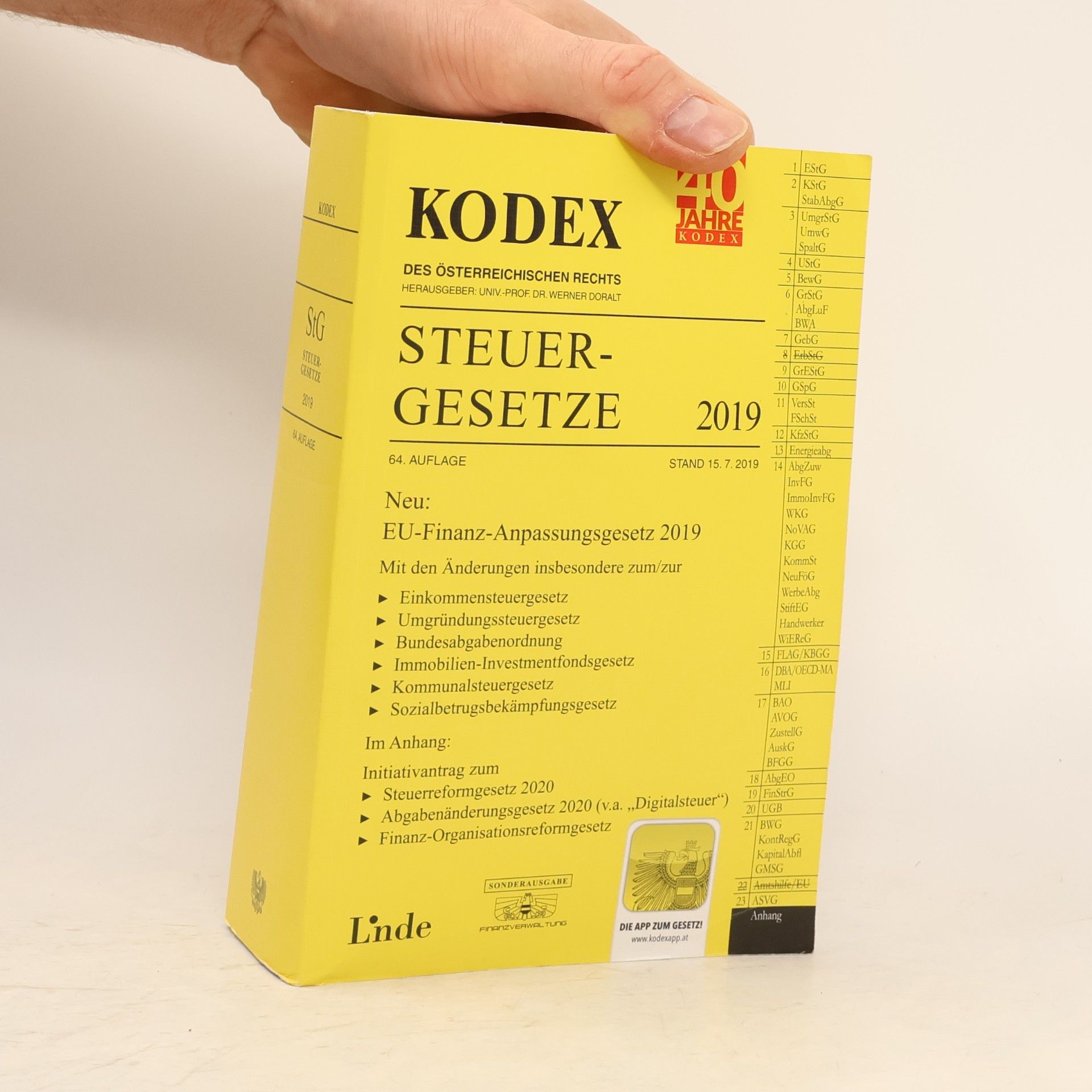 Autorenkollektiv Kodex Steuergesetze 2019