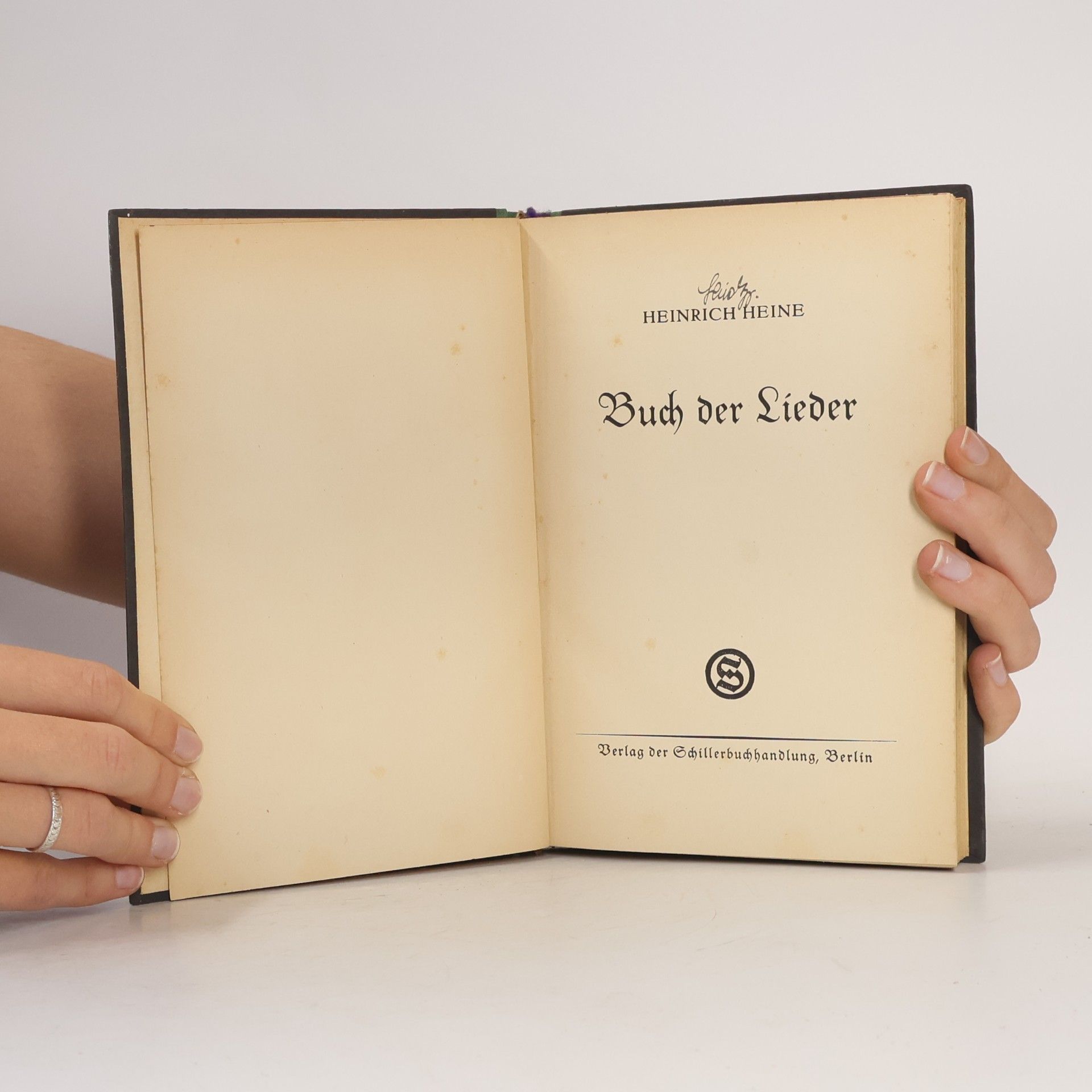 Heinrich Heine Buch der Lieder