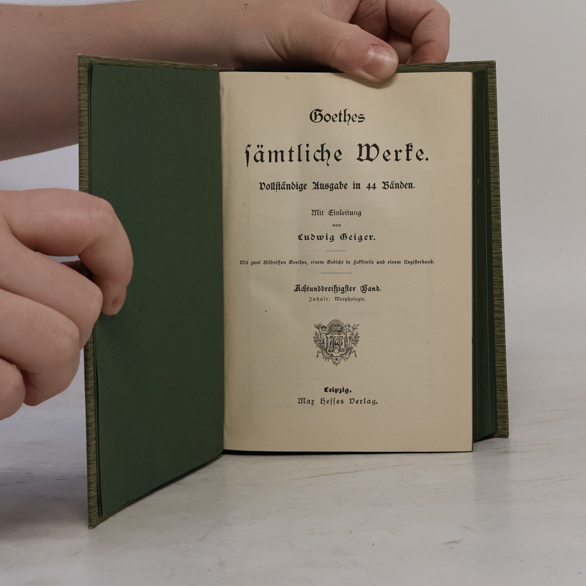 Johann Wolfgang von Goethe Goethes sämtliche Werke. 38.
