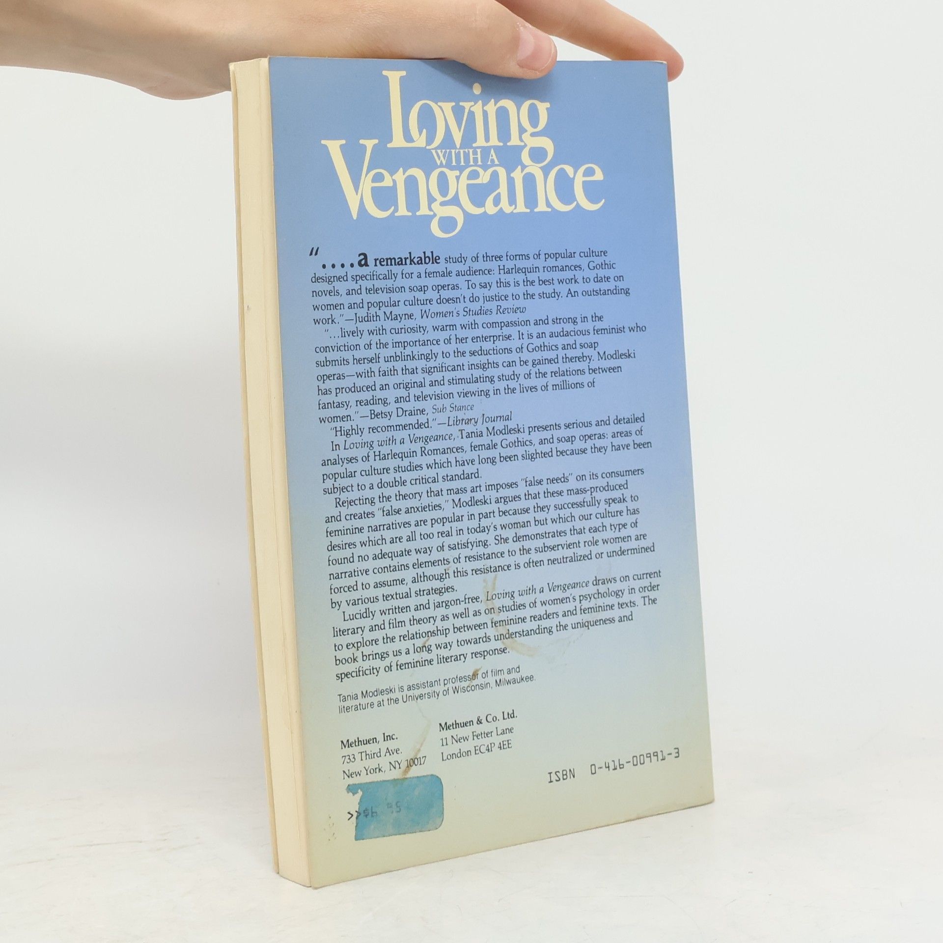 Tania Modleski Loving With a Vengeance