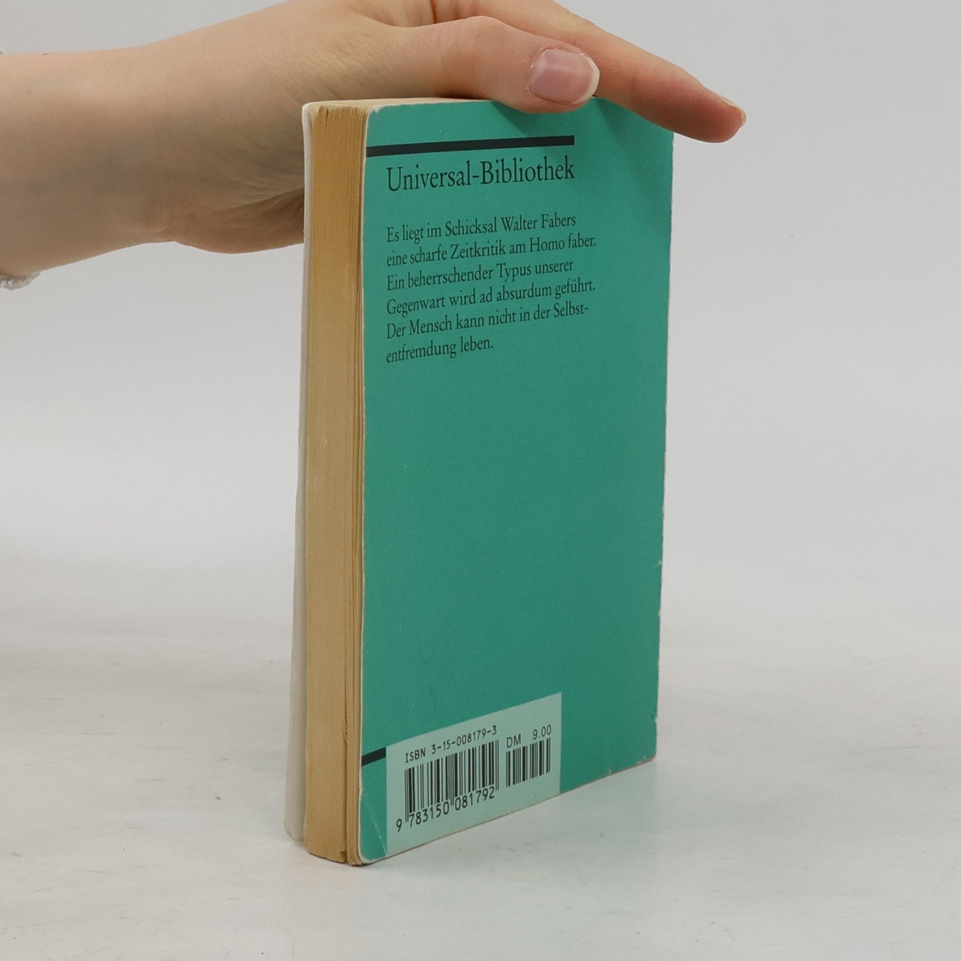 Klaus Müller Max Frisch, Homo faber
