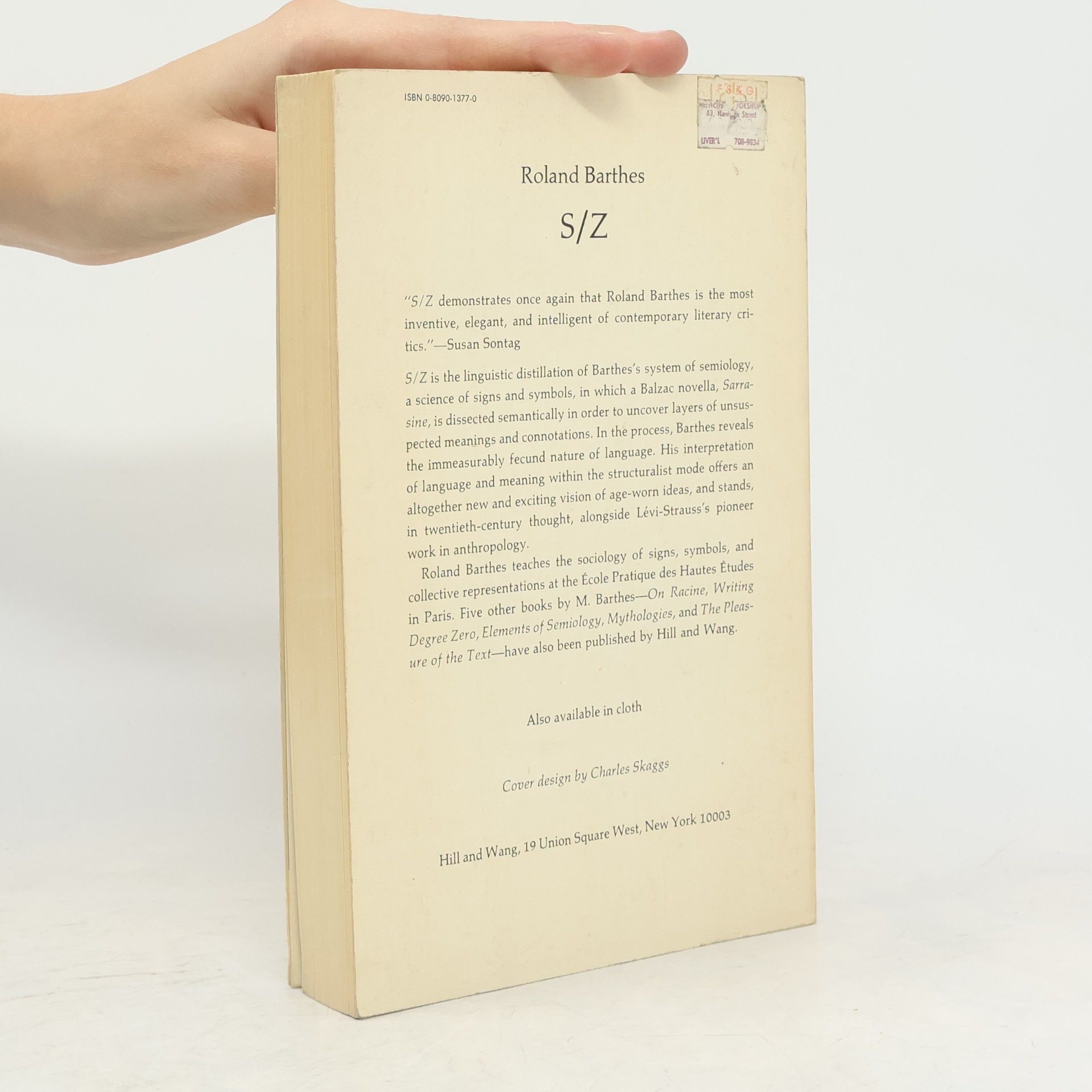 Roland Barthes S/Z