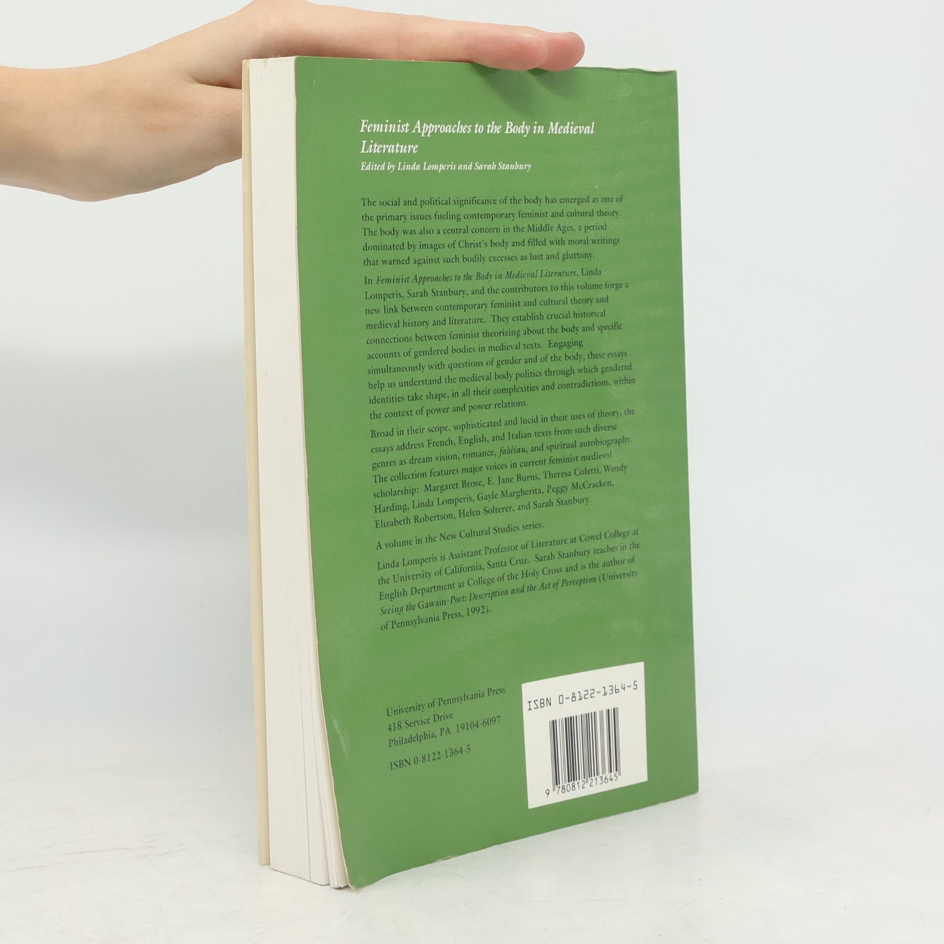 Linda Lomperis Feminist Approaches to the Body in Medieval Literature