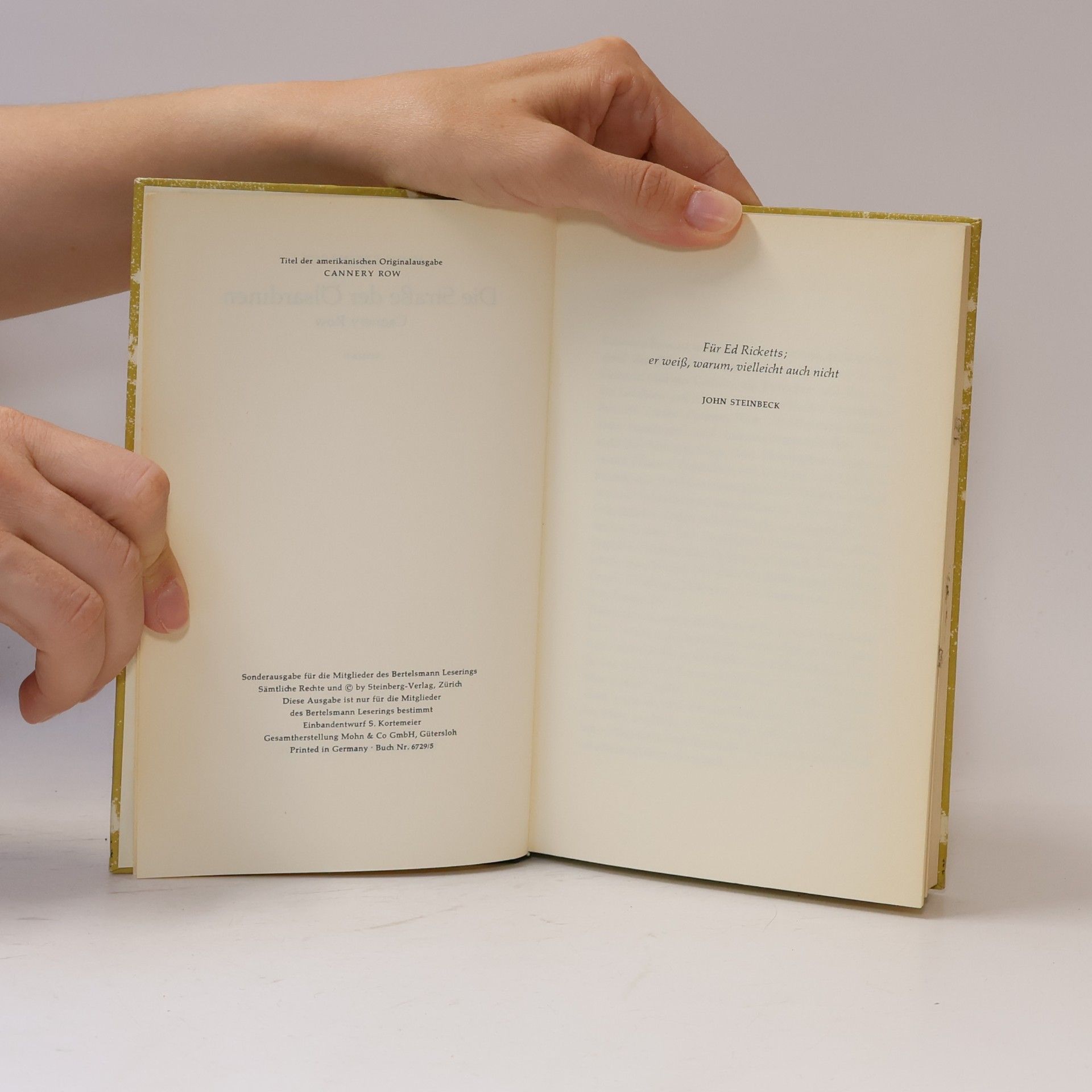 John Steinbeck Die Strasse der Ölsardinen