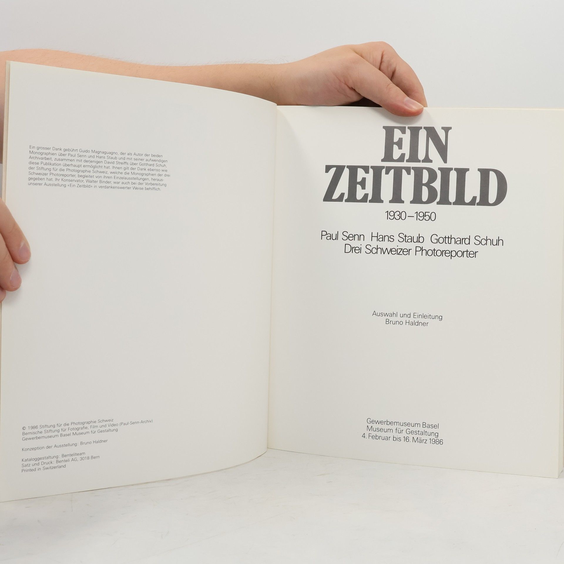 Paul Senn Ein Zeitbild 1930-1950