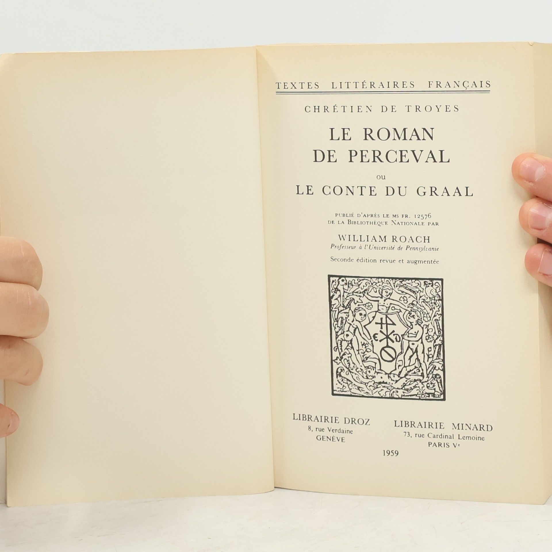 William Roach Le Roman de Percevval ou le Conte du Graal