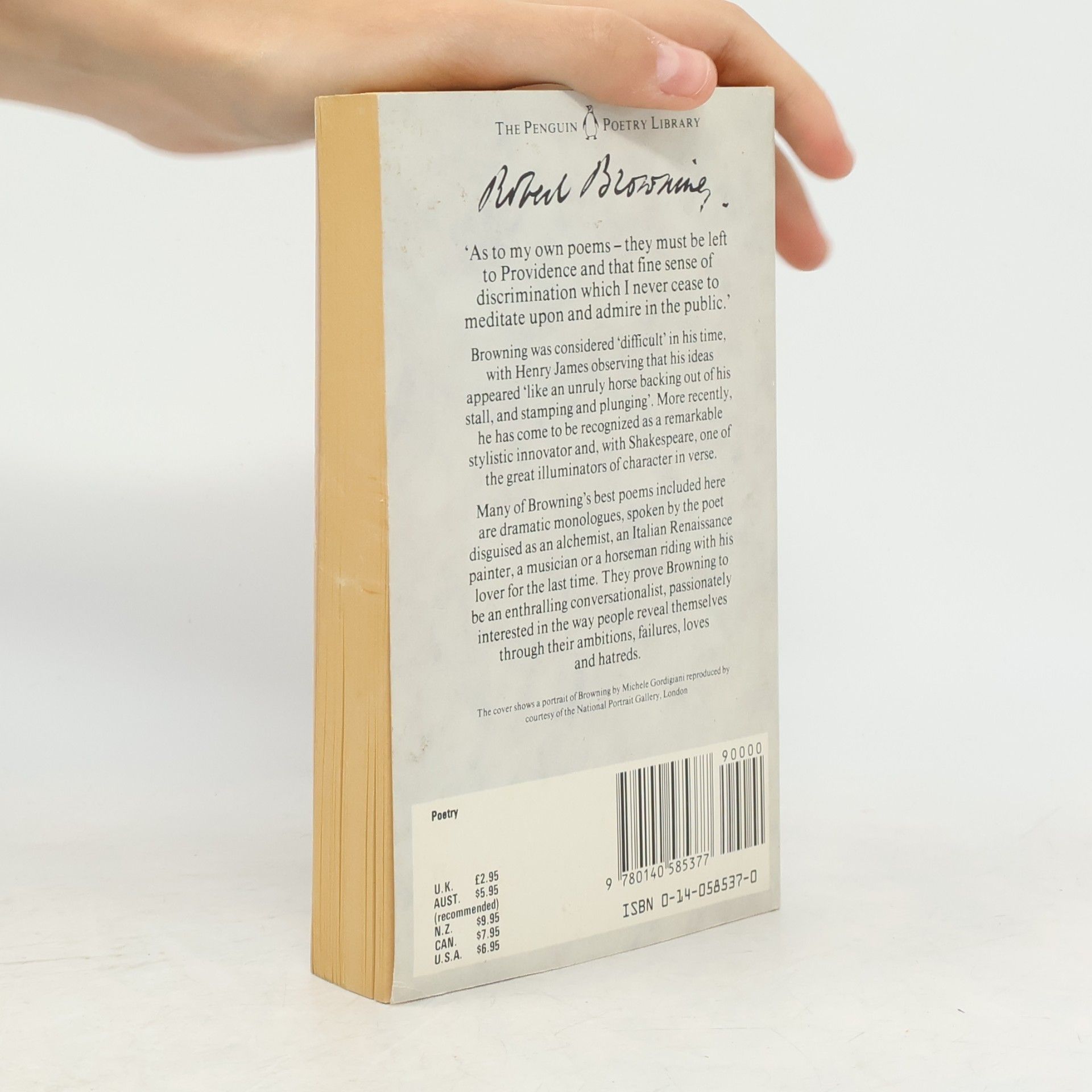 Robert Browning The Penguin Poetry Library: Browning