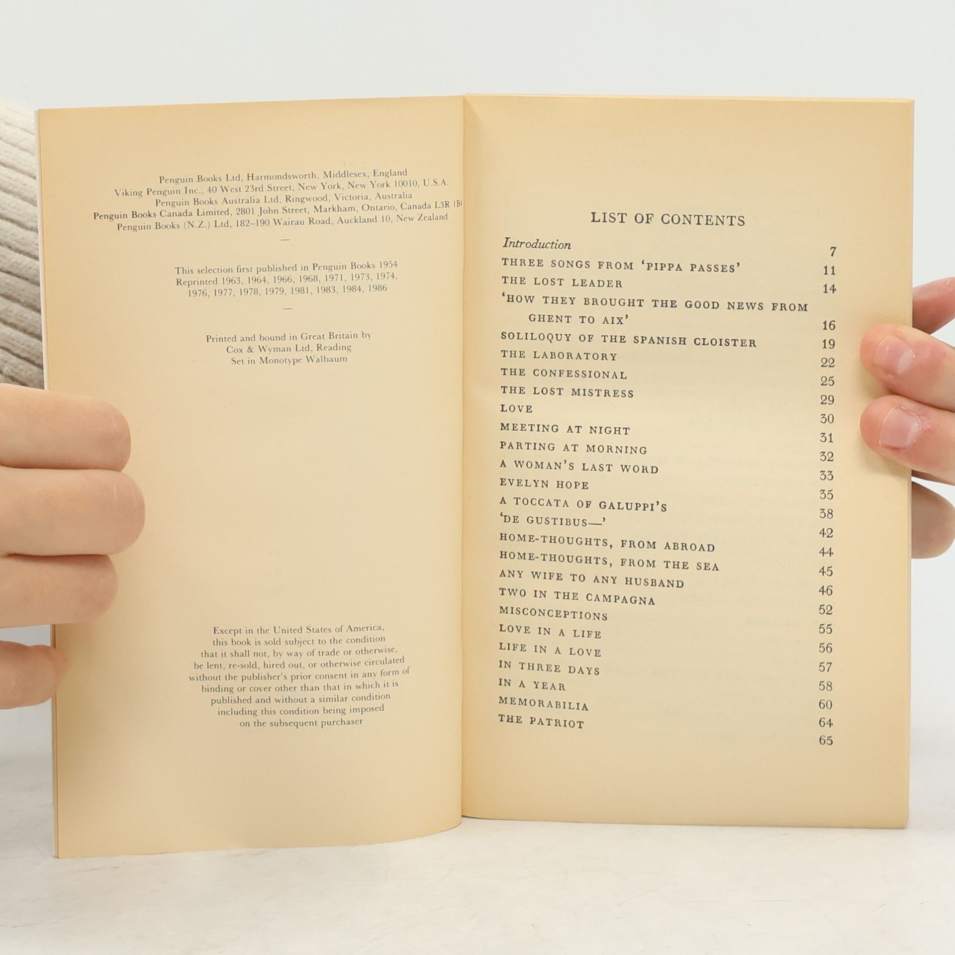 Robert Browning The Penguin Poetry Library: Browning