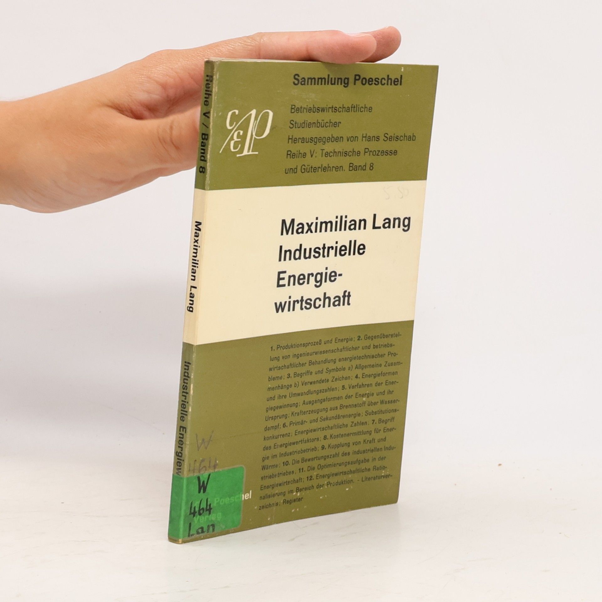 Maximilian Lang Industrielle Energiewirtschaft V/8