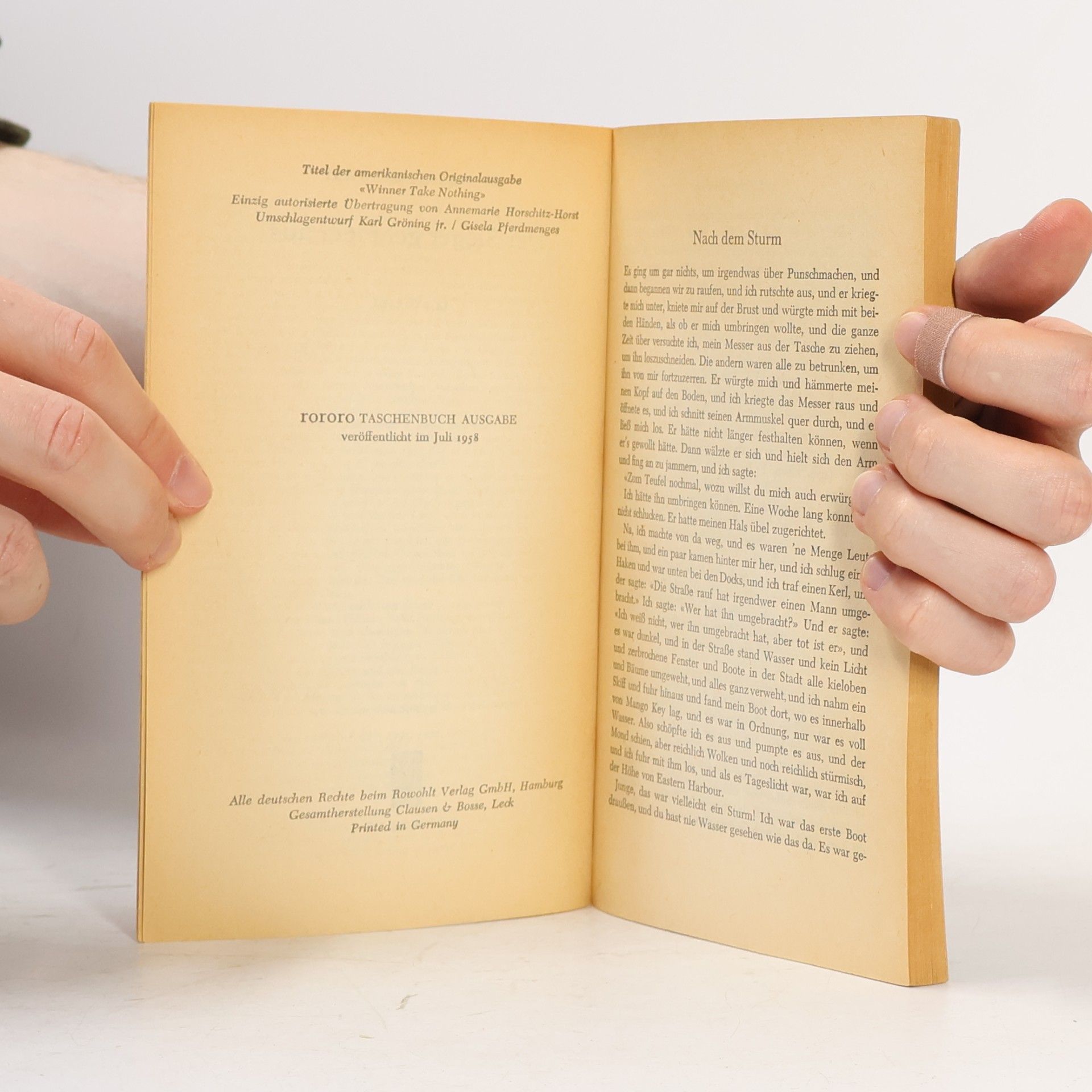 Ernest Hemingway Der Sieger geht leer aus. 14 Stories