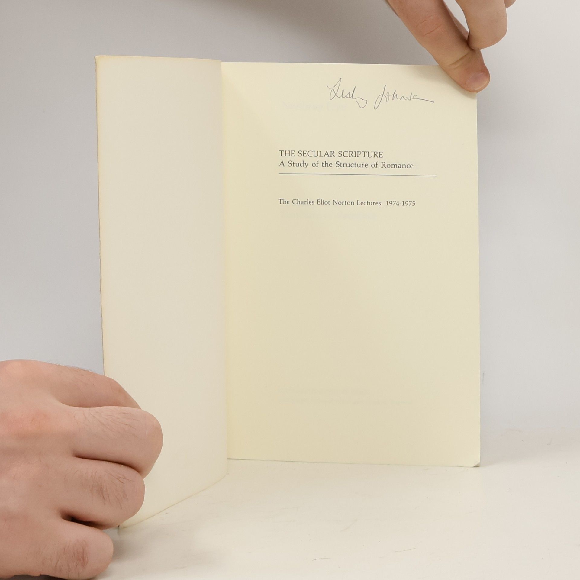 Northrop Frye The Secular Scripture