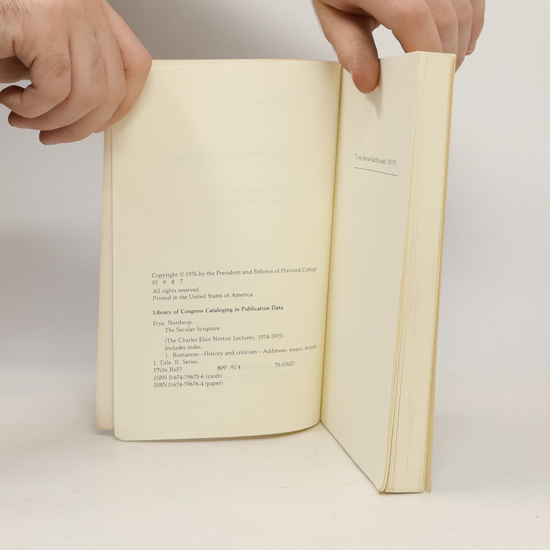 Northrop Frye The Secular Scripture