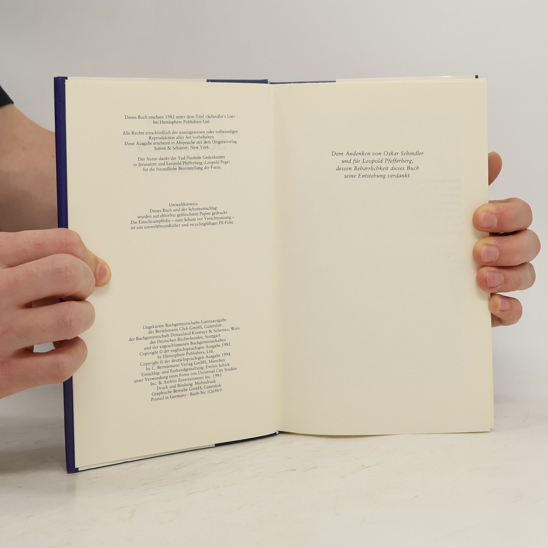 Thomas Keneally Schindlers Liste