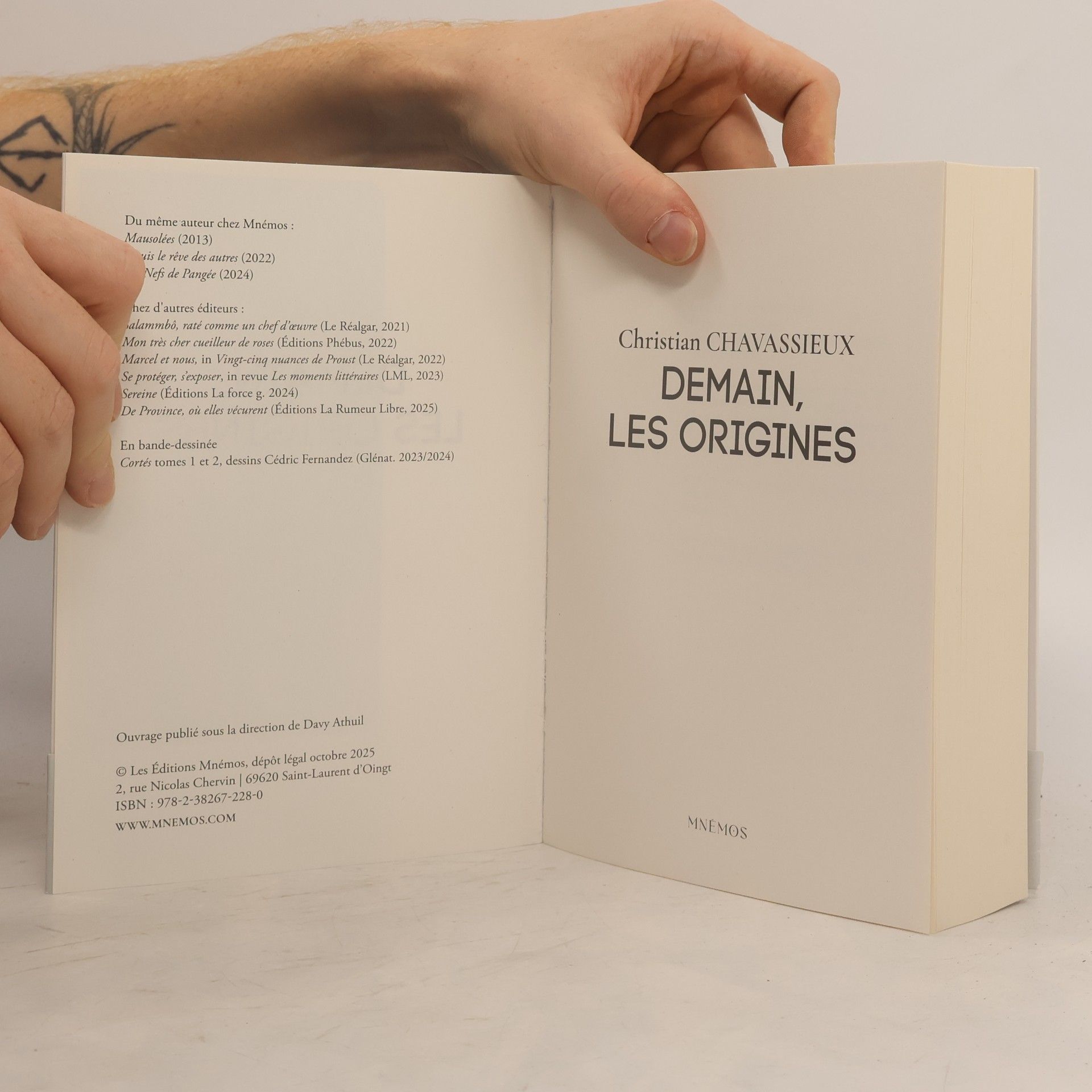 Christian Chavassieux Demain les origines