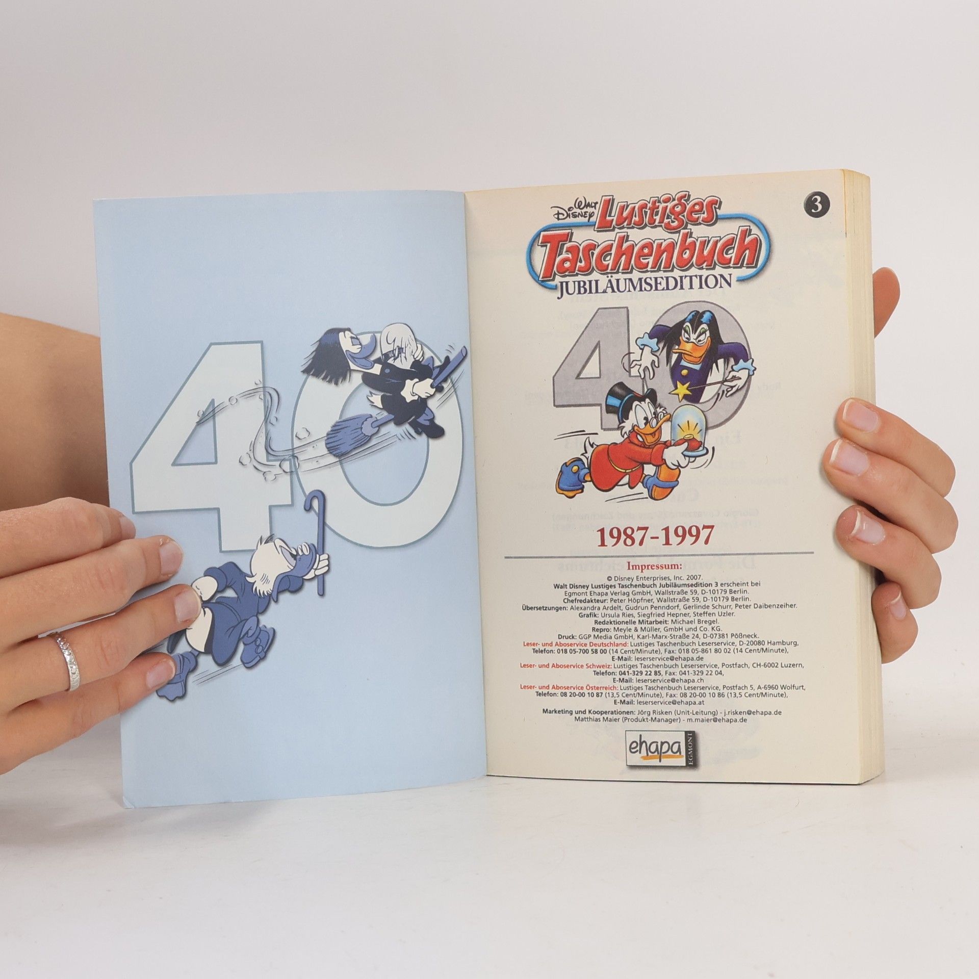 Walt Disney Lustiges Taschenbuch 3. Jubiläumsedition 40 Jahre 1987-1997