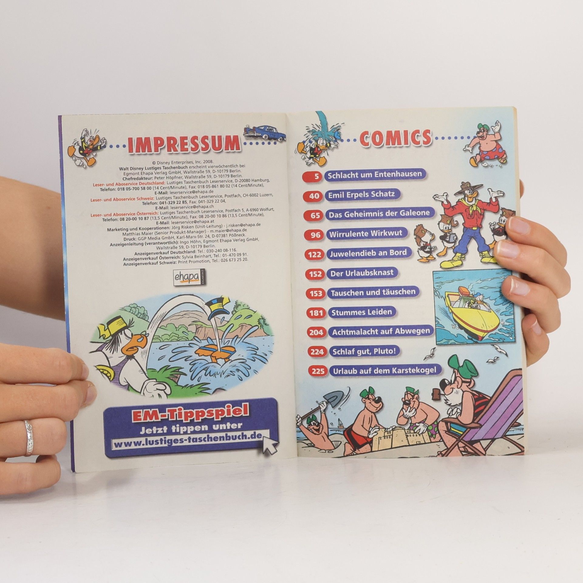 Walt Disney Lustiges Taschenbuch 378. Endlich Ferien!