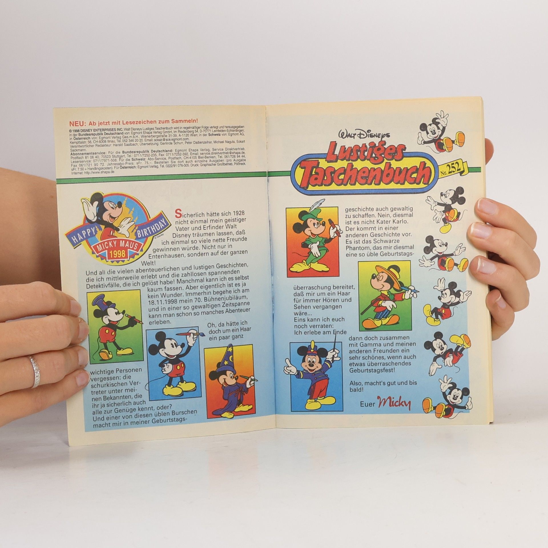 Walt Disney Lustiges Taschenbuch 252. Happy Birthday, Micky!