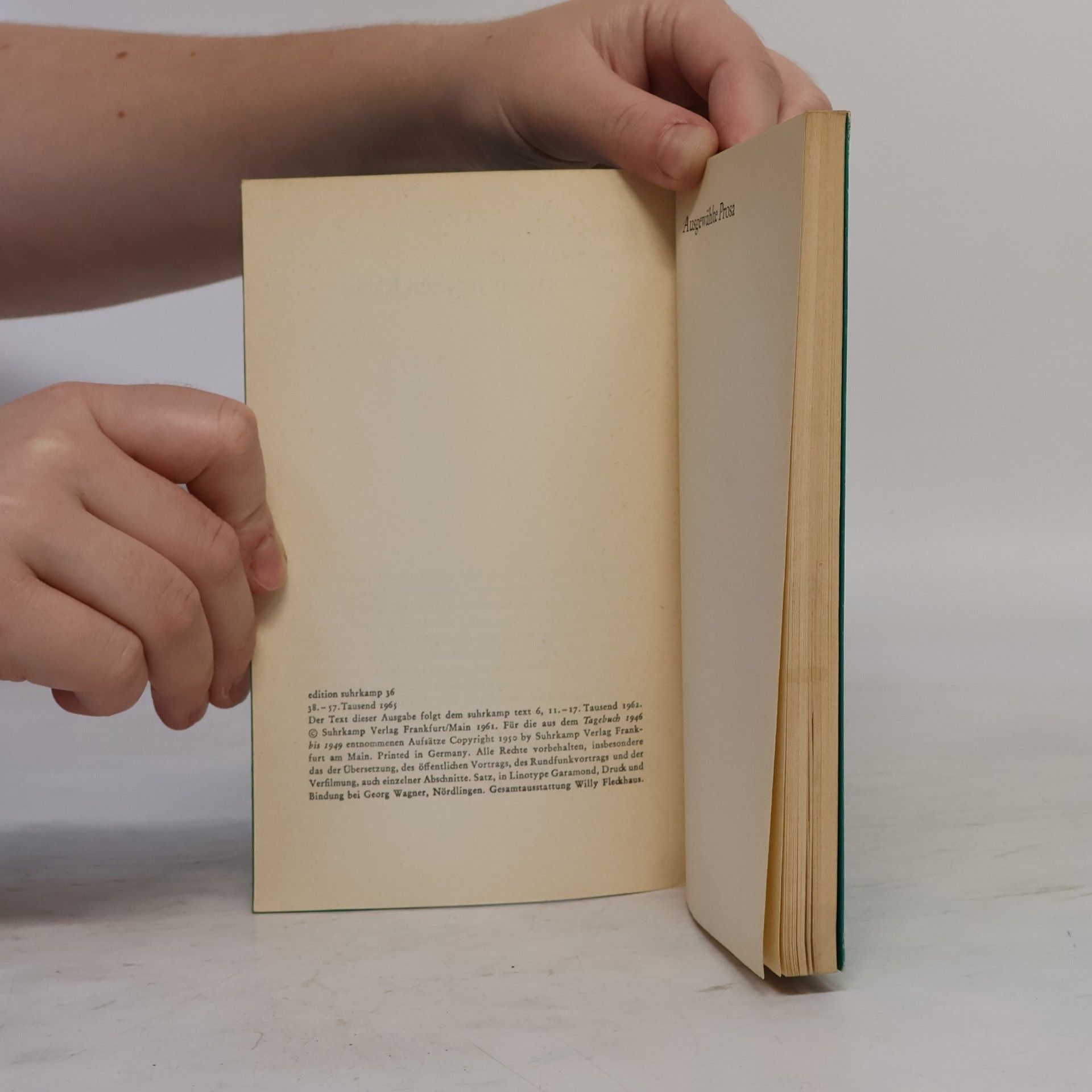 Max Frisch Ausgewählte Prosa