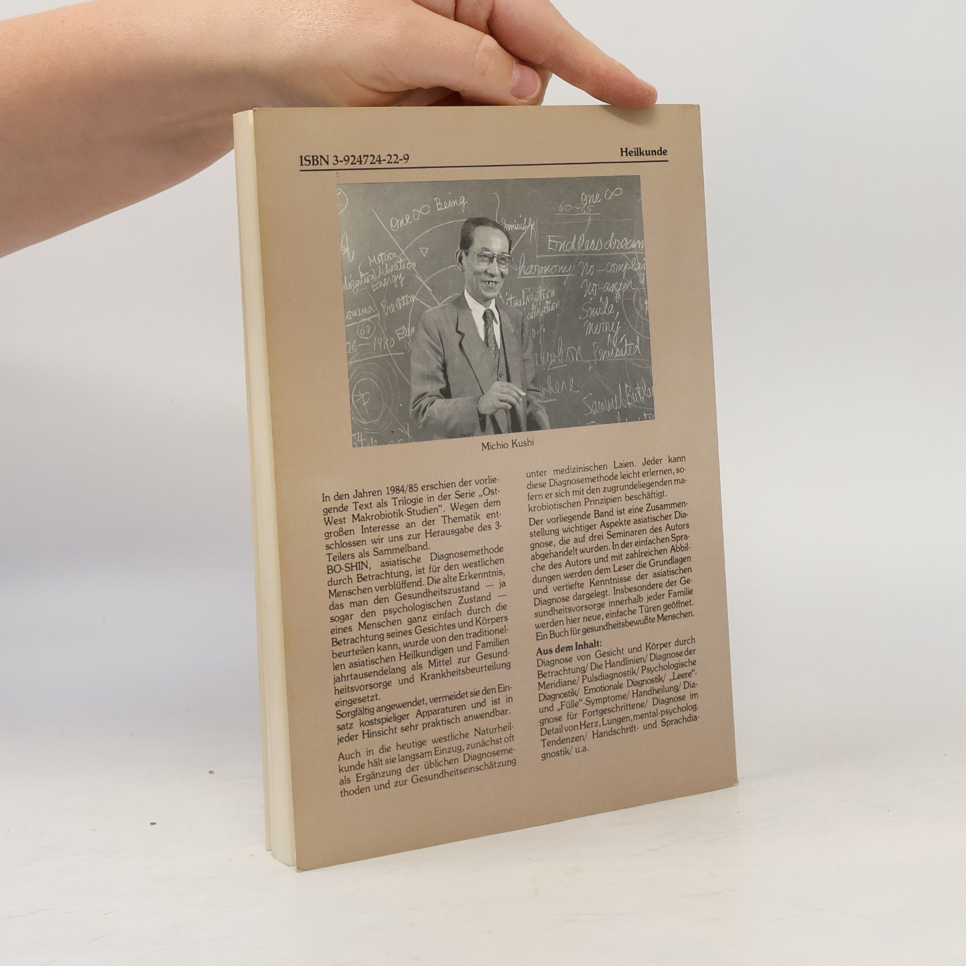 Michio Kushi Handbuch der fernöstlichen Diagnose