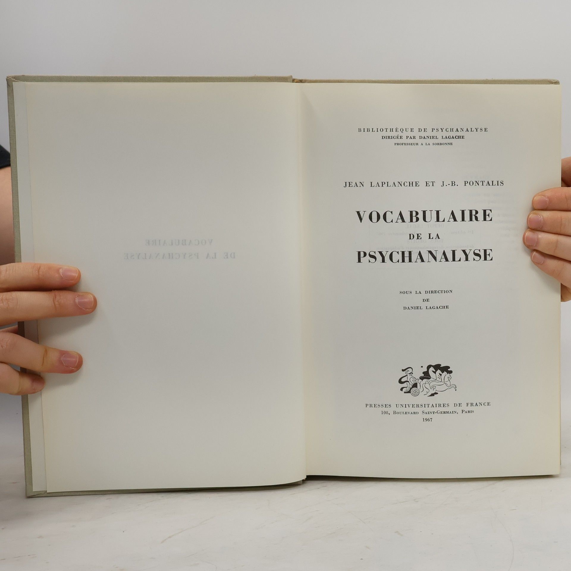 Jean Laplanche Vocabulaire de la psychanalyse
