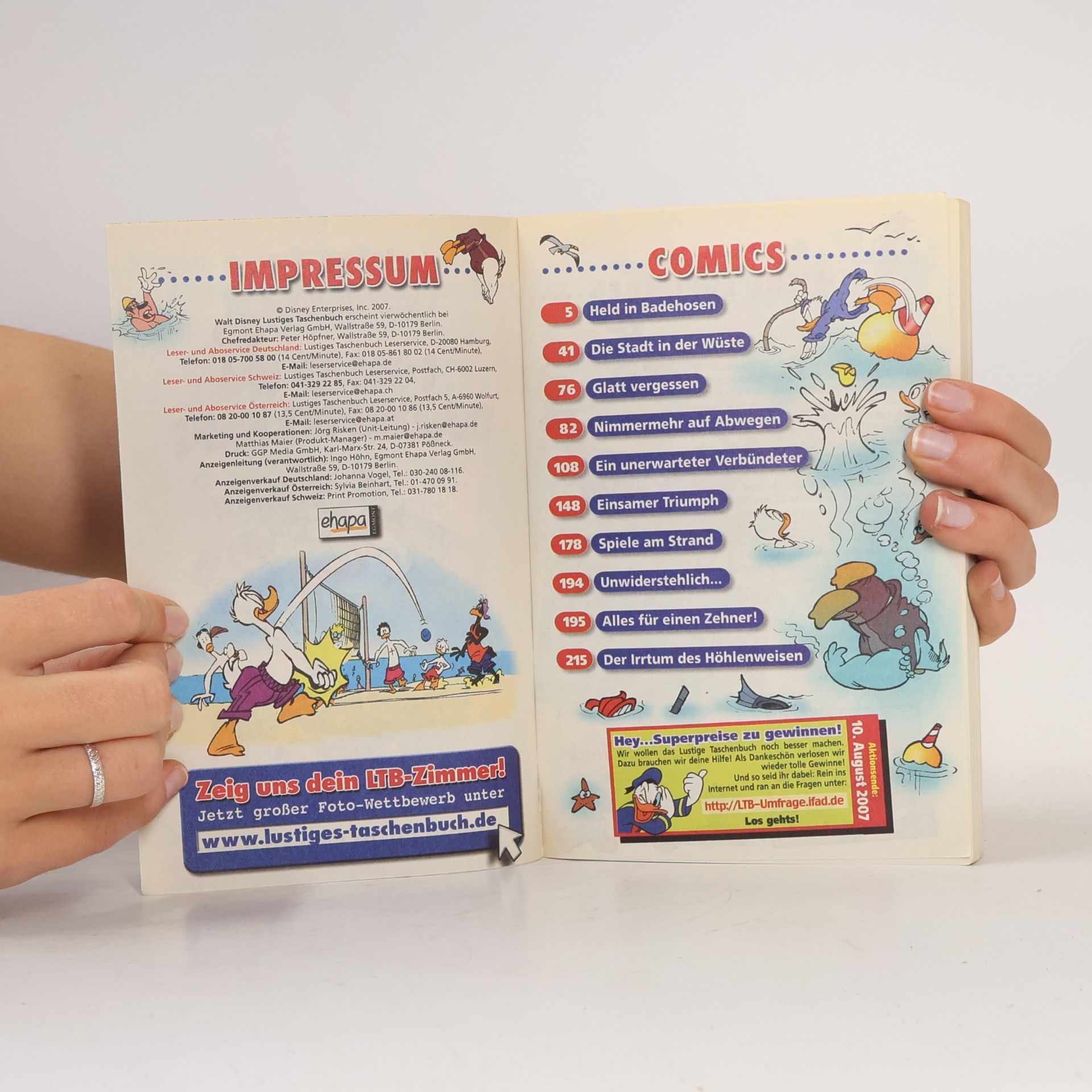 Walt Disney Lustiges Taschenbuch 366. Held in Badehosen