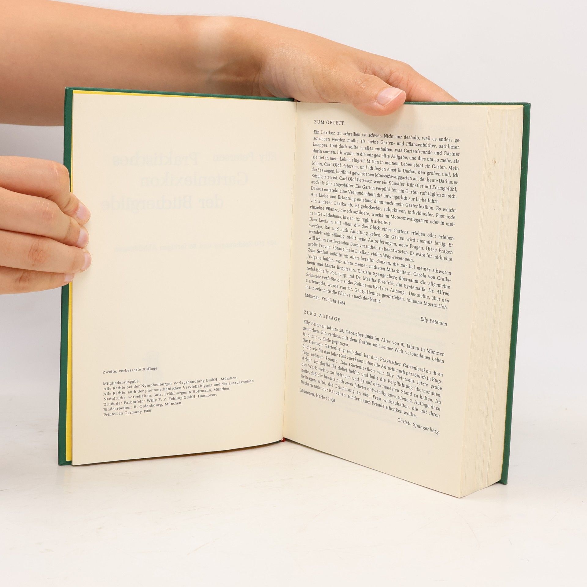 Elly Petersen Praktisches Gartenlexikon der Büchergilde