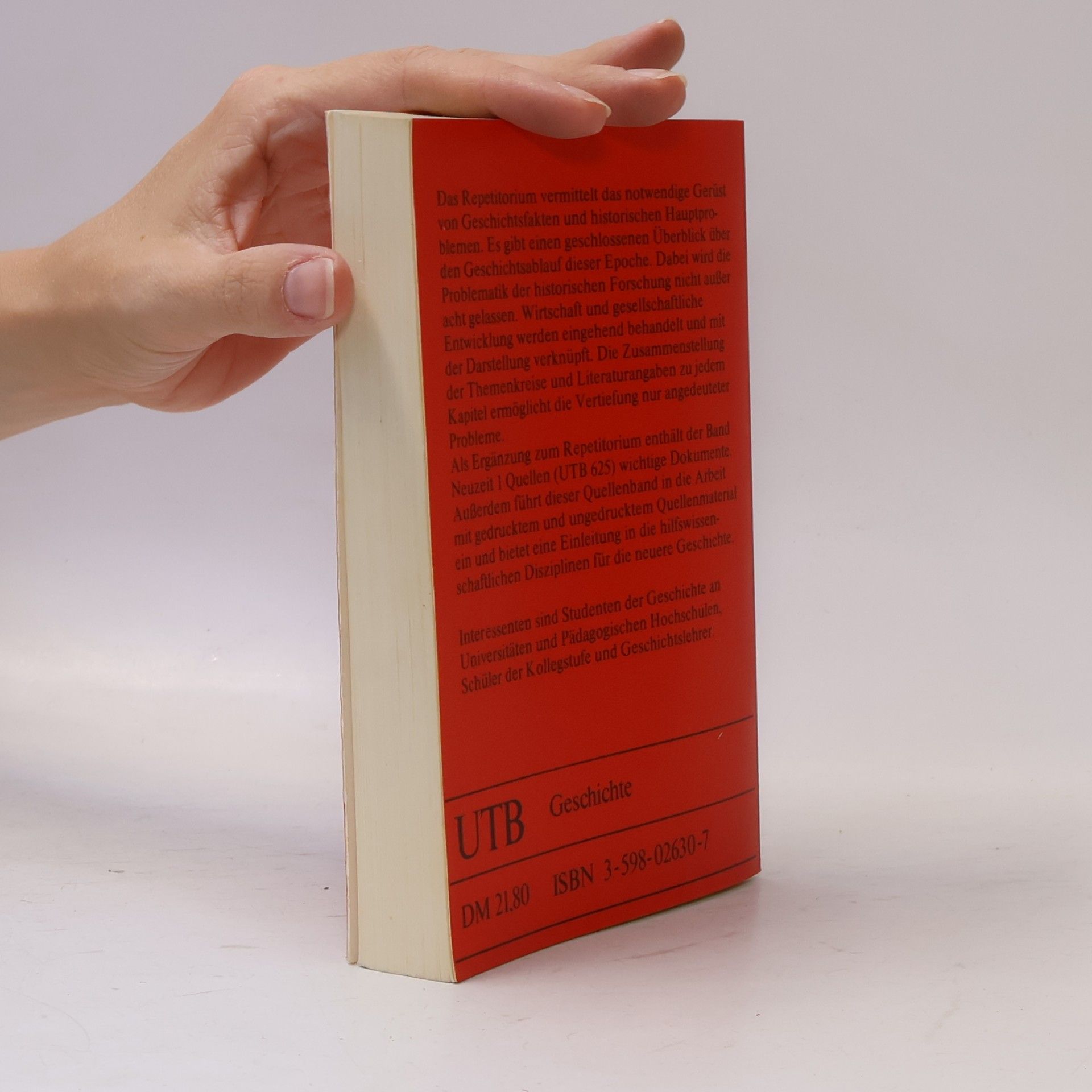 Eberhard Büssem Arbeitsbuch Geschichte. Neuzeit : 1. (16. - 18. Jahrhundert) : Repetitorium