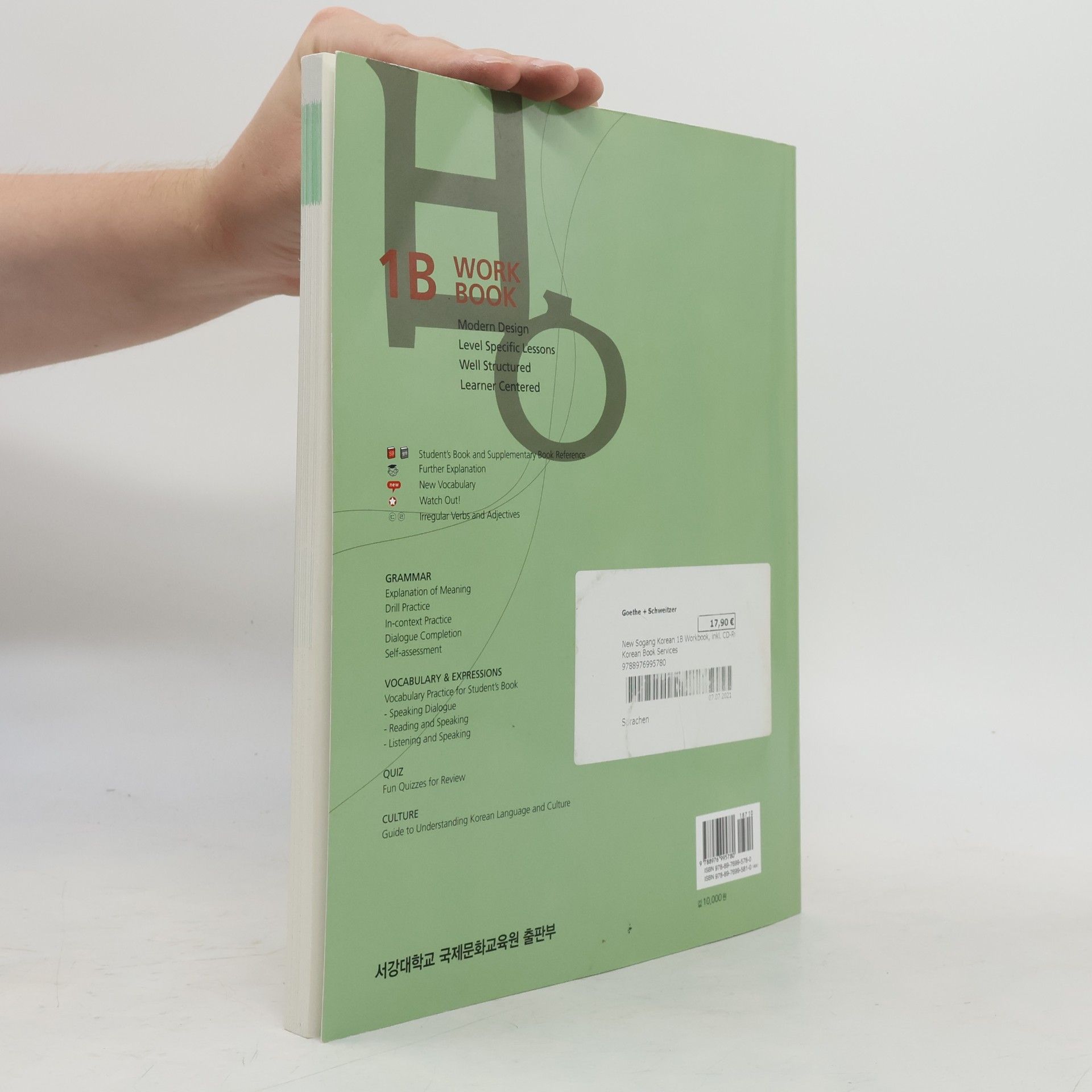 Autorenkollektiv New Sogang Korean 1B Workbook