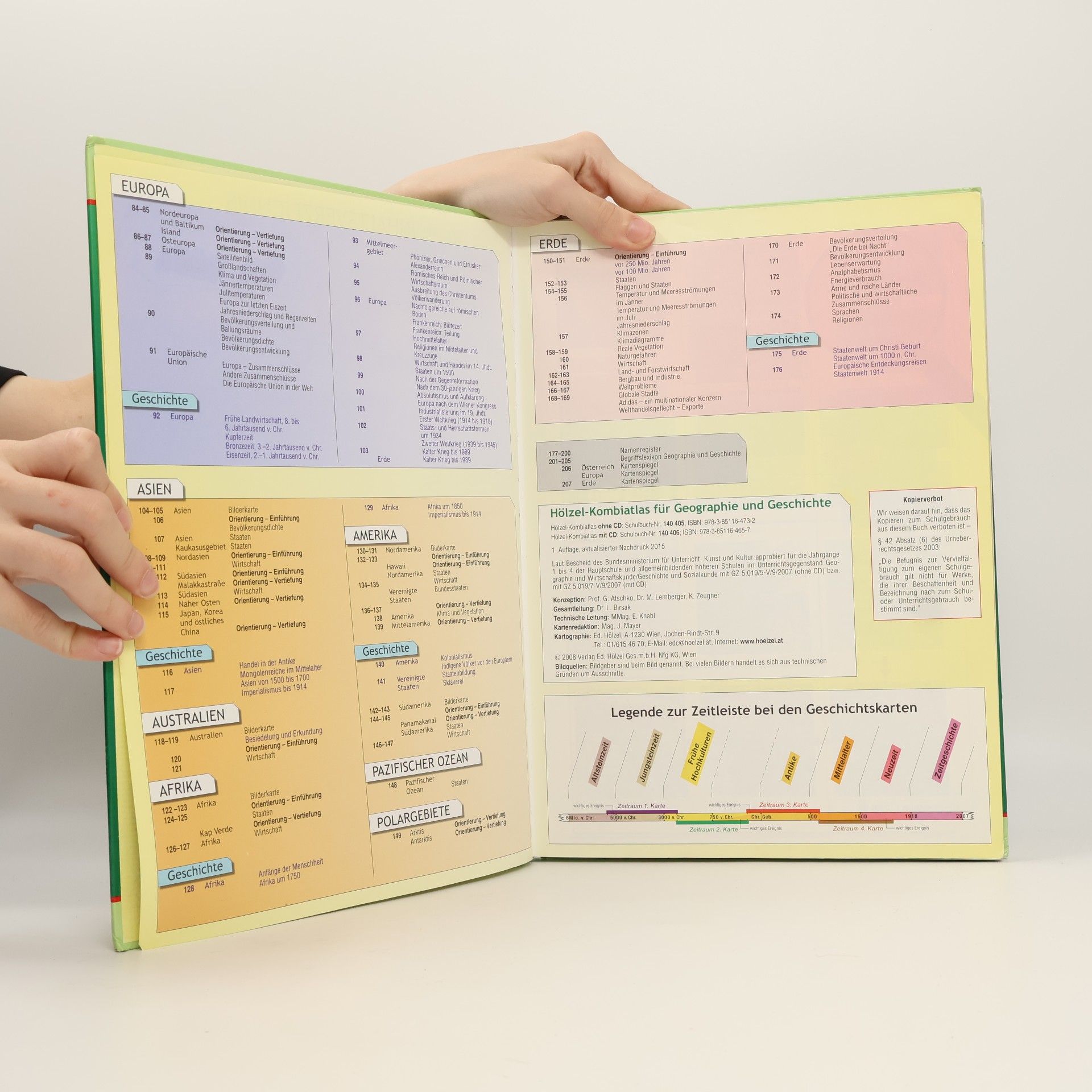 Autores varios Hölzel-Kombiatlas für Geographie und Geschichte