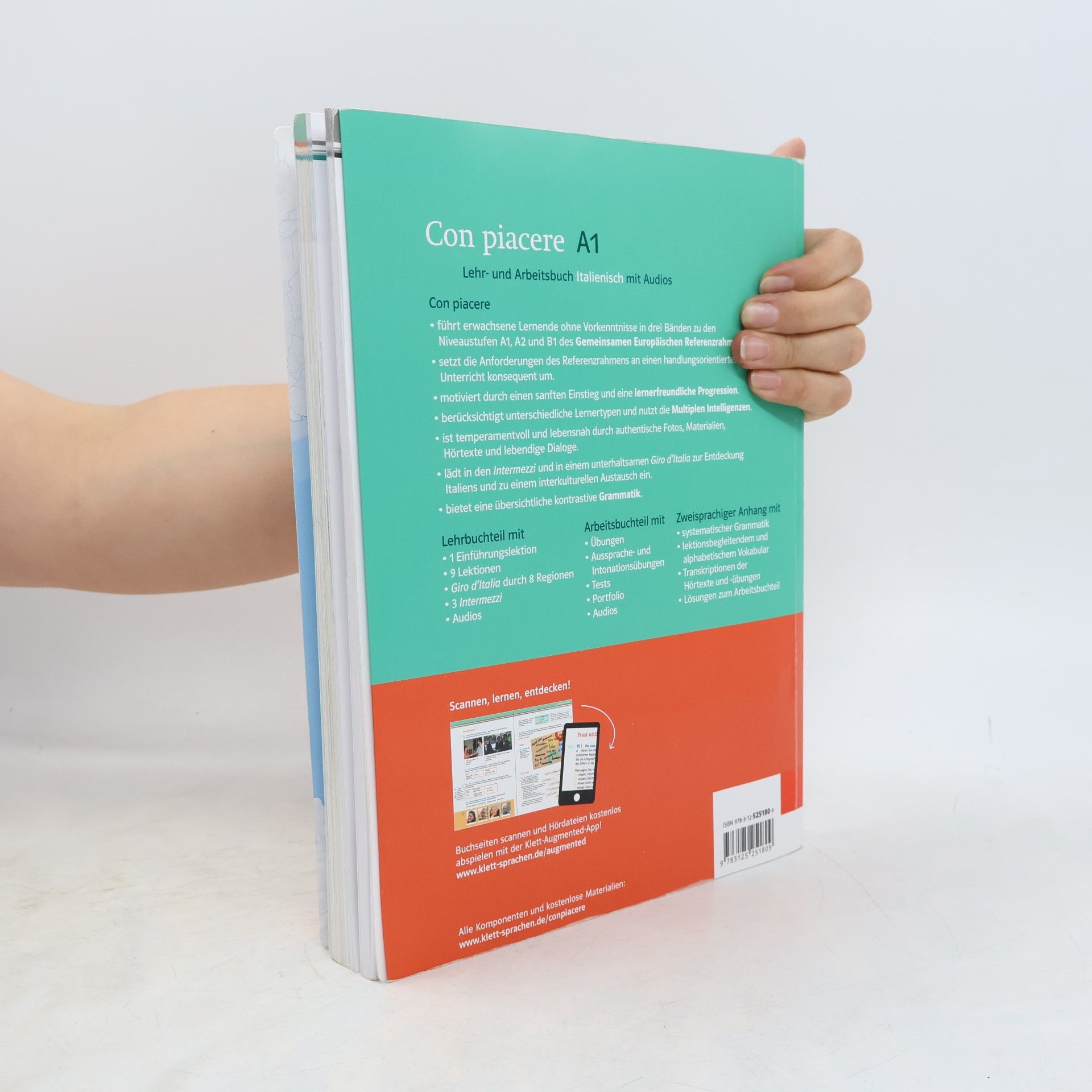Kolektiv autorů Con piacere / Lehr- und Arbeitsbuch mit 2 Audio-CDs A1