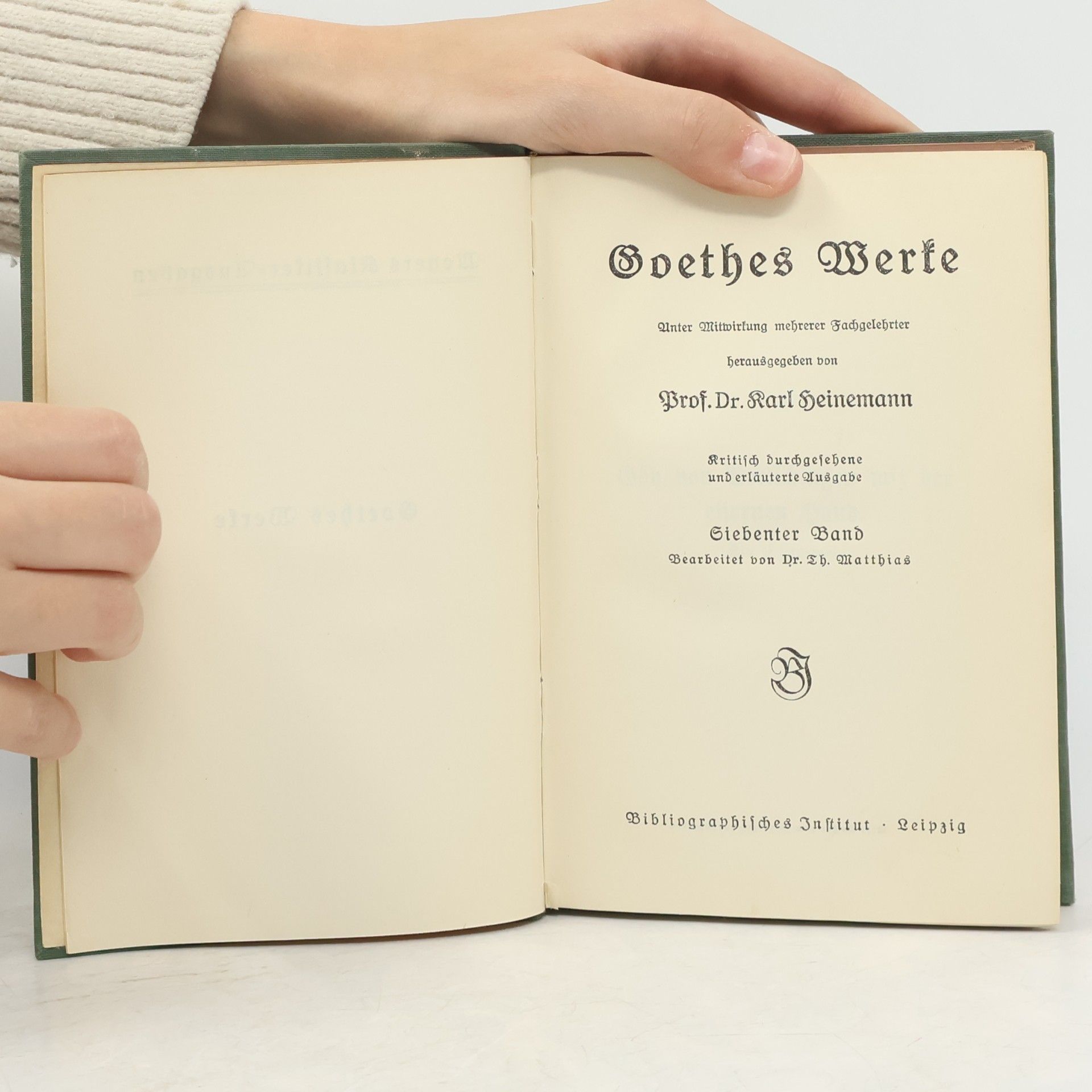 Johann Wolfgang von Goethe Goethes Werke 7