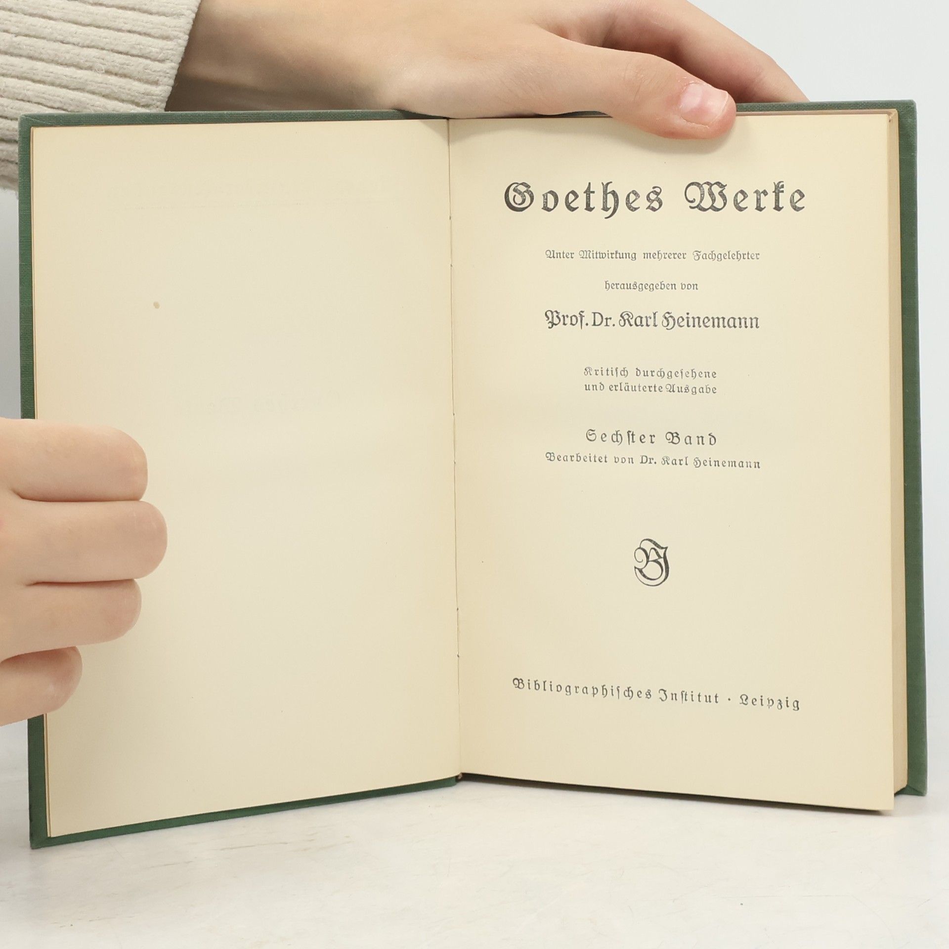 Johann Wolfgang von Goethe Goethes Werke 6