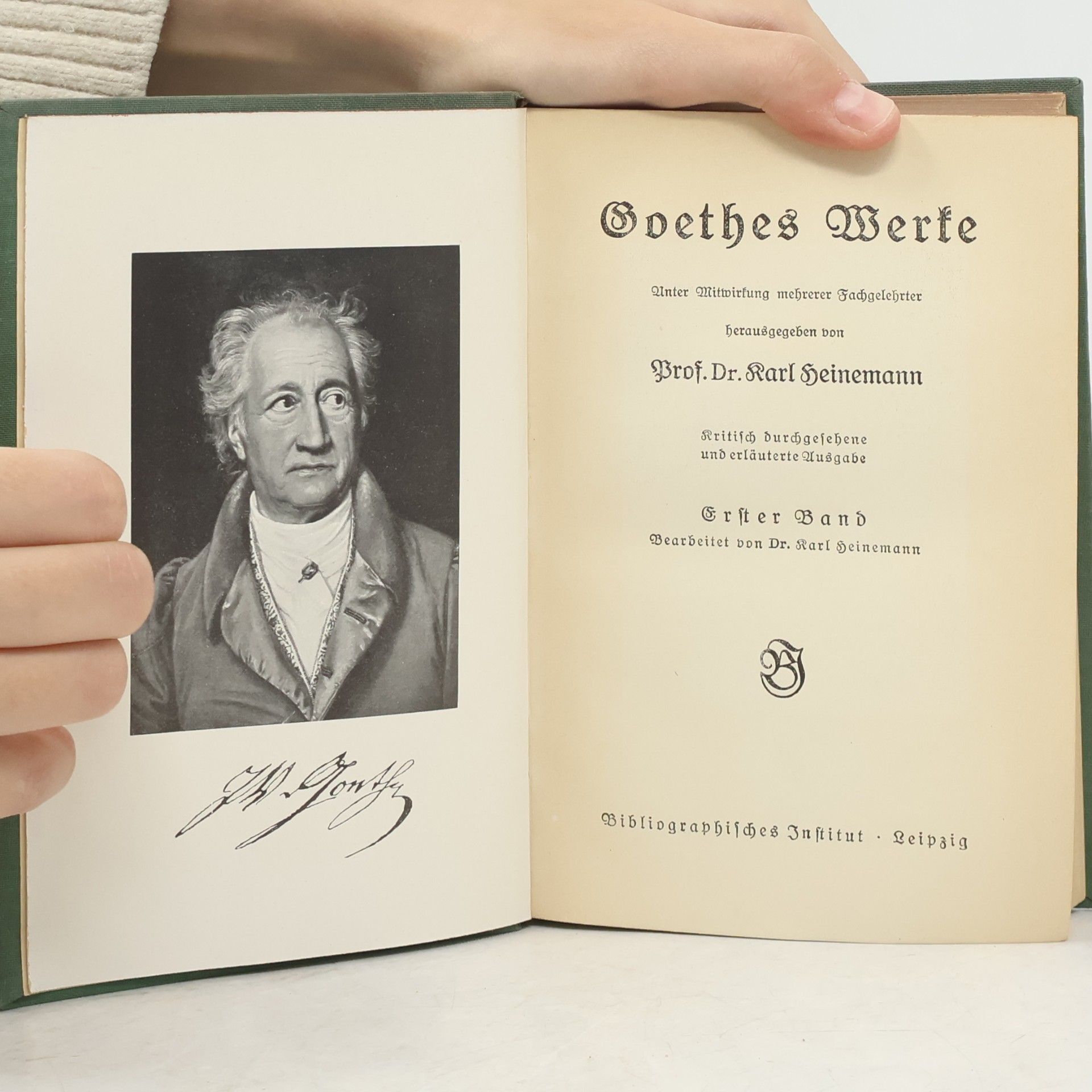Karl Heinemann Goethes Werke 1