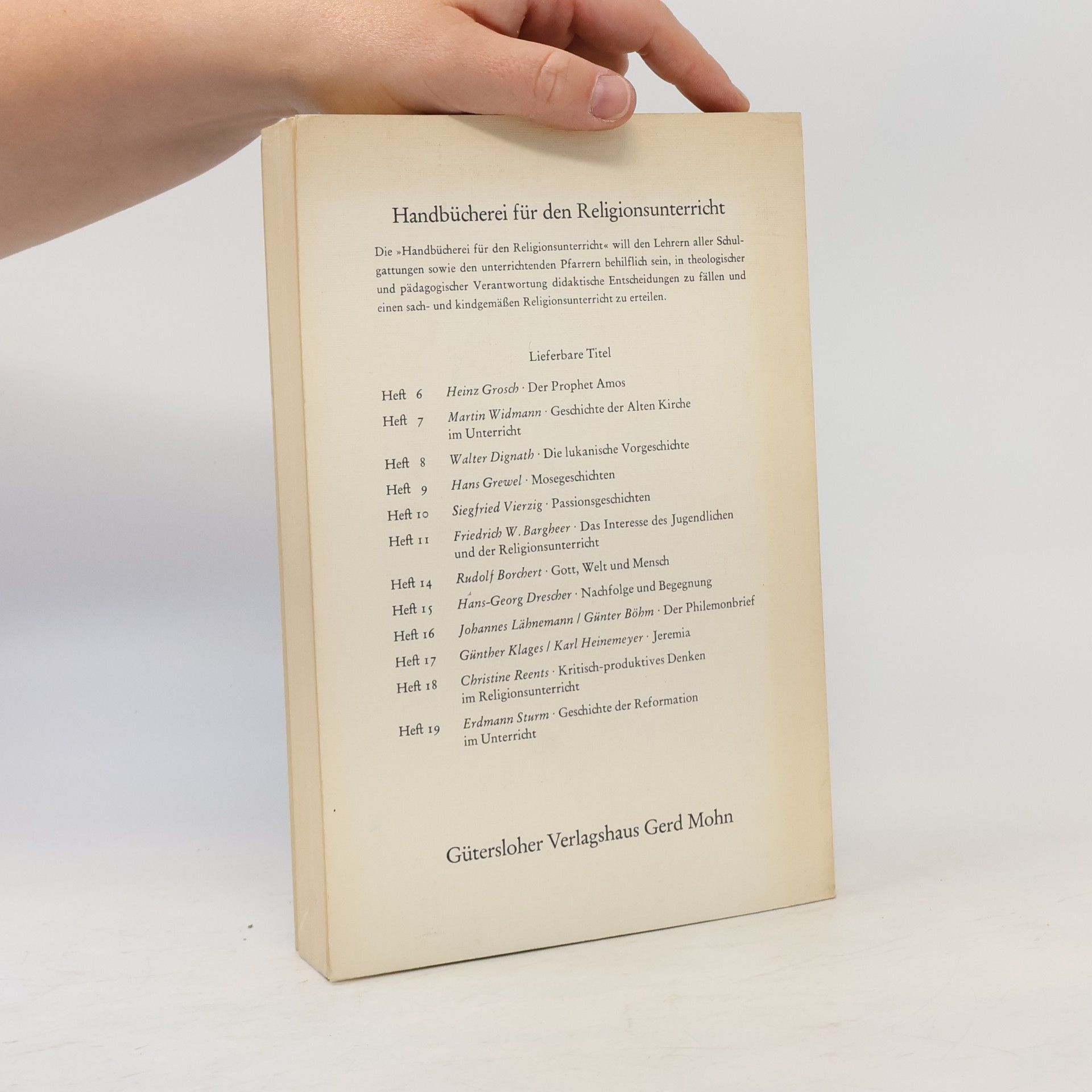Folkert Rickers Handbücherei für den Religionsunterricht - 20: Revolution und Christentum als Thema des Religionsunterrichts