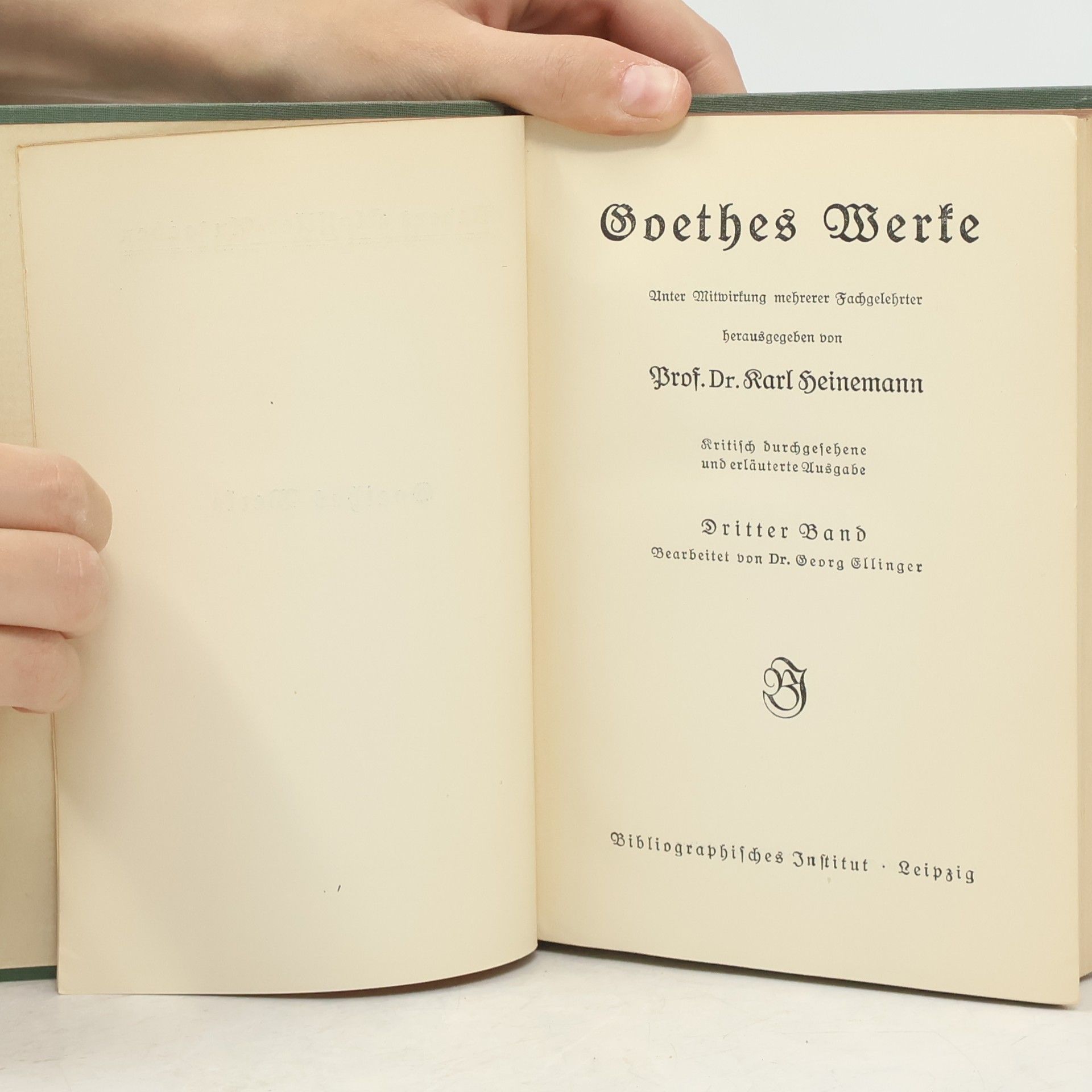 Johann Wolfgang von Goethe Goethes Werke 3