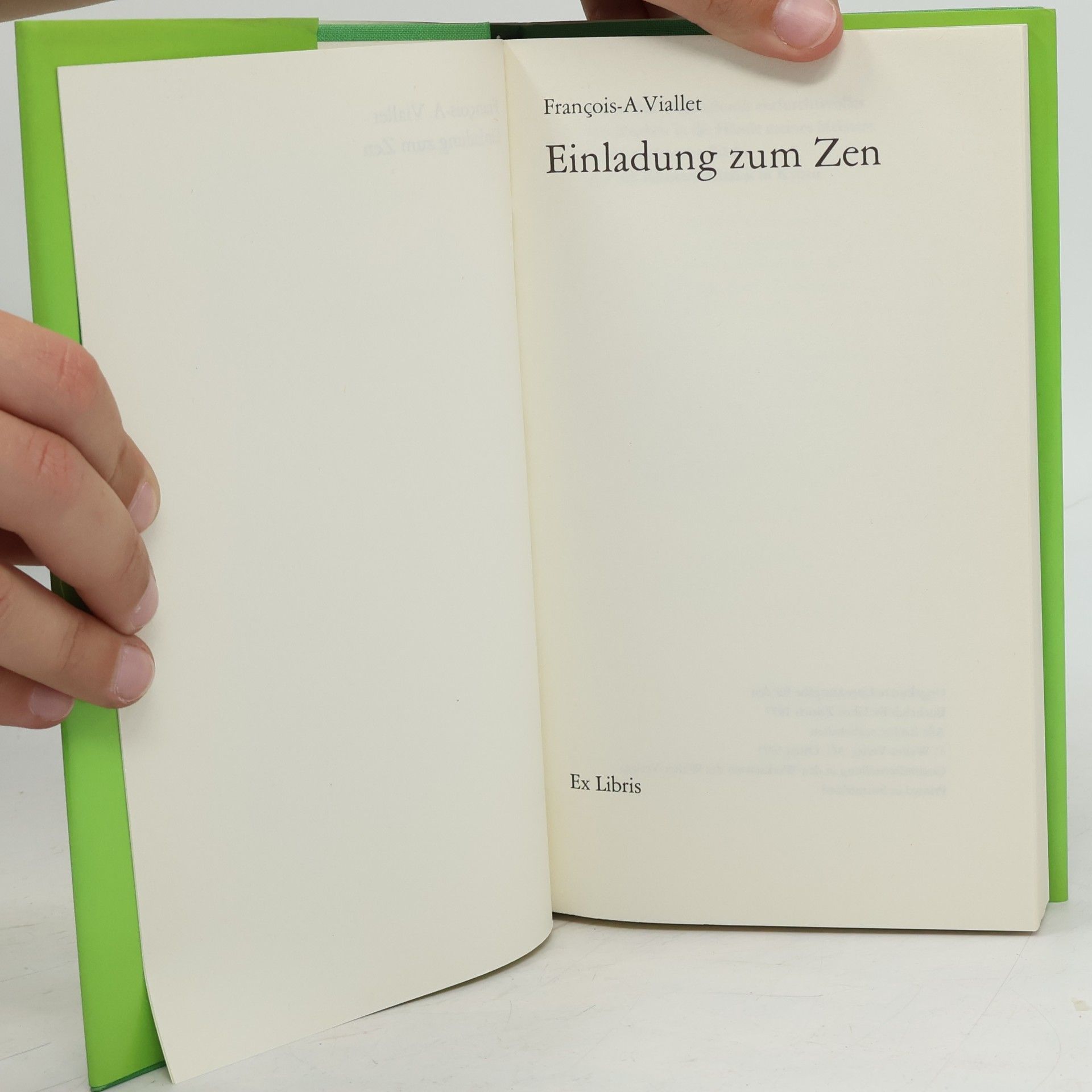 François-Albert Viallet Einladung zum Zen
